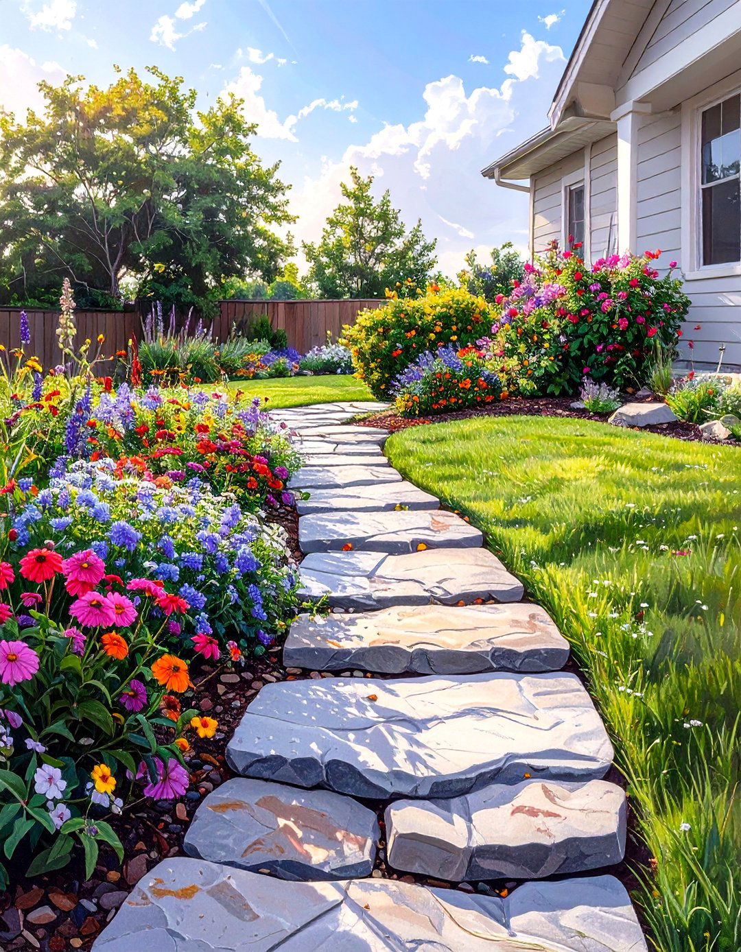 Install Simple Stone Edging - 30 simple landscape ideas