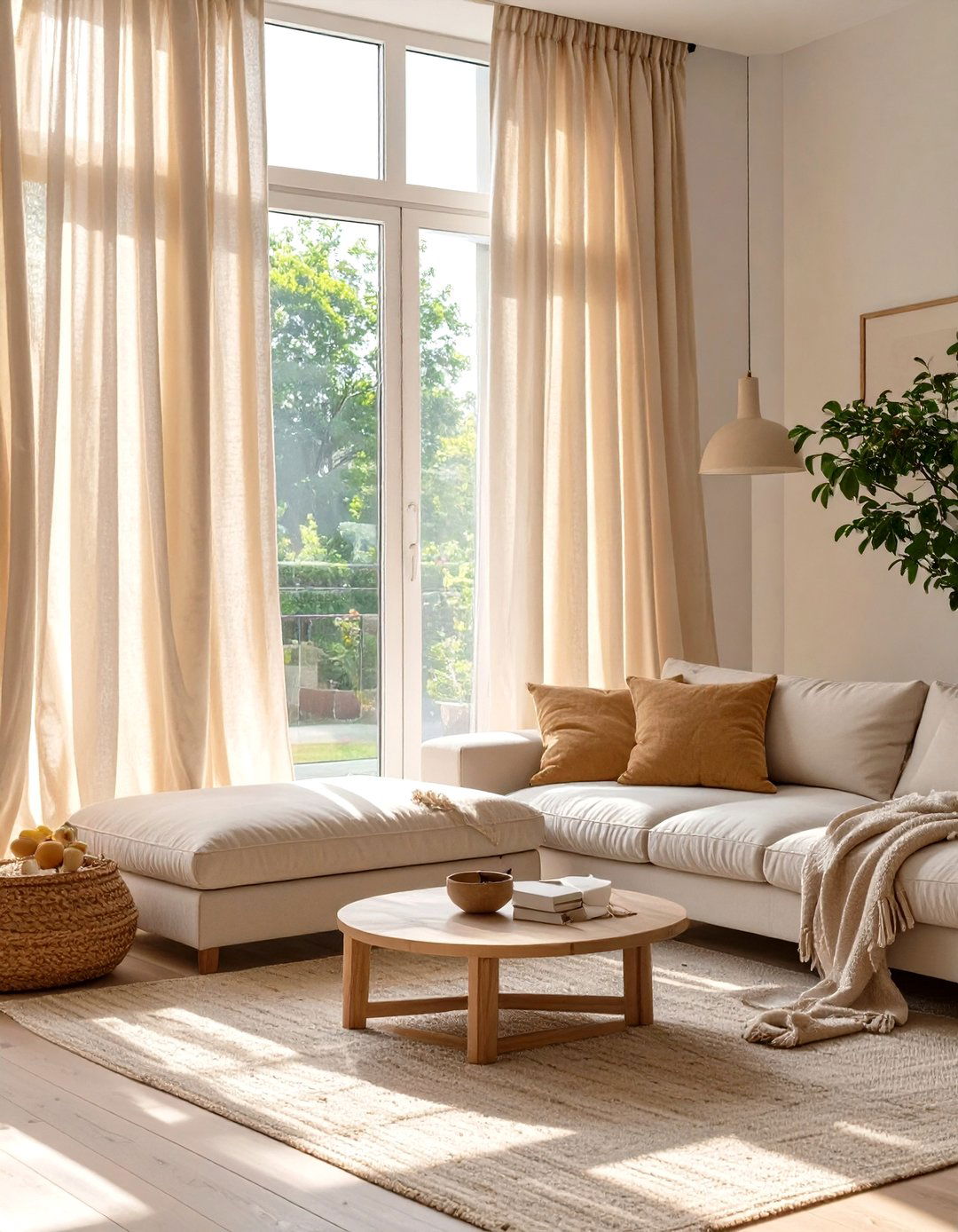 Install Soft Filtering Window Treatments - 30 small warm and cozy living room ideas