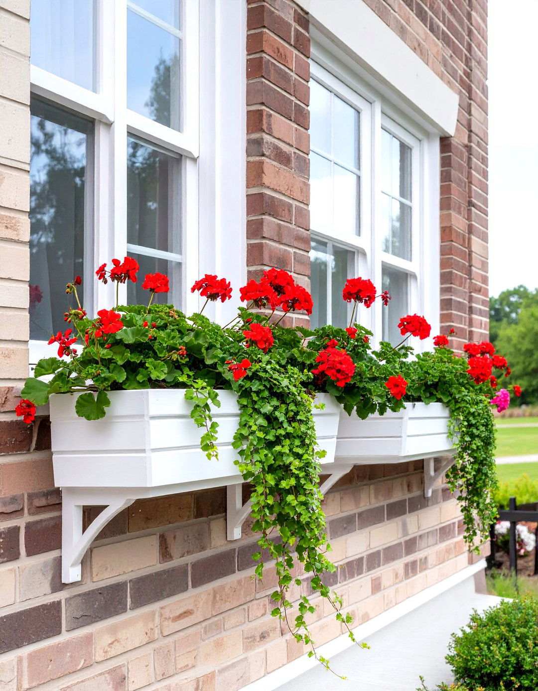 Install Window Boxes with Flowers - 30 simple landscape ideas