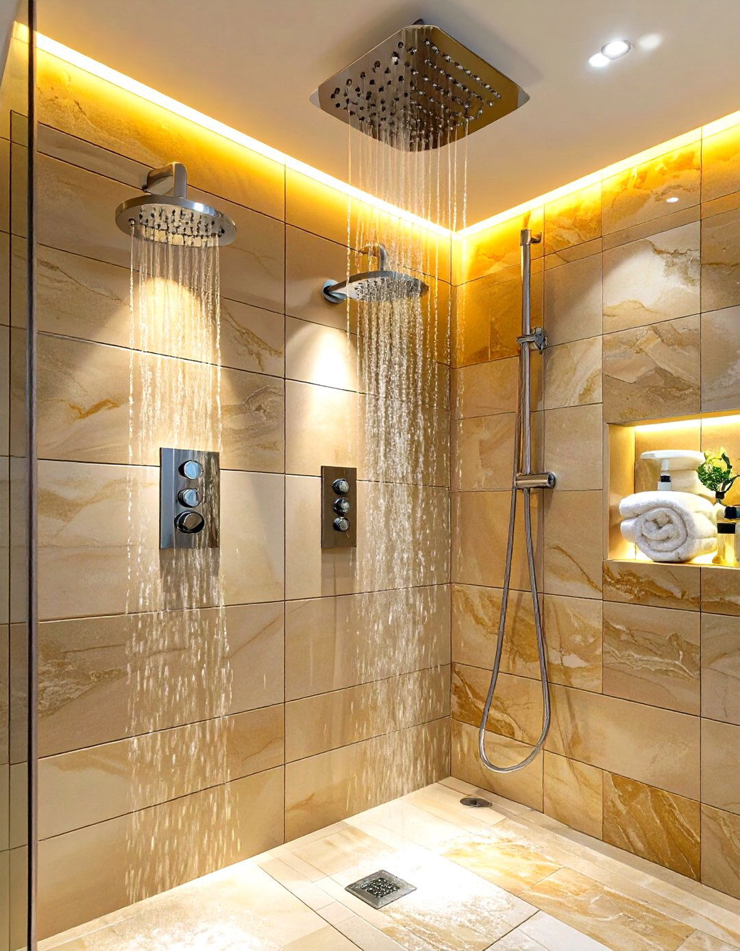 Install a Body Jet Spray System - 30 shower renovation ideas