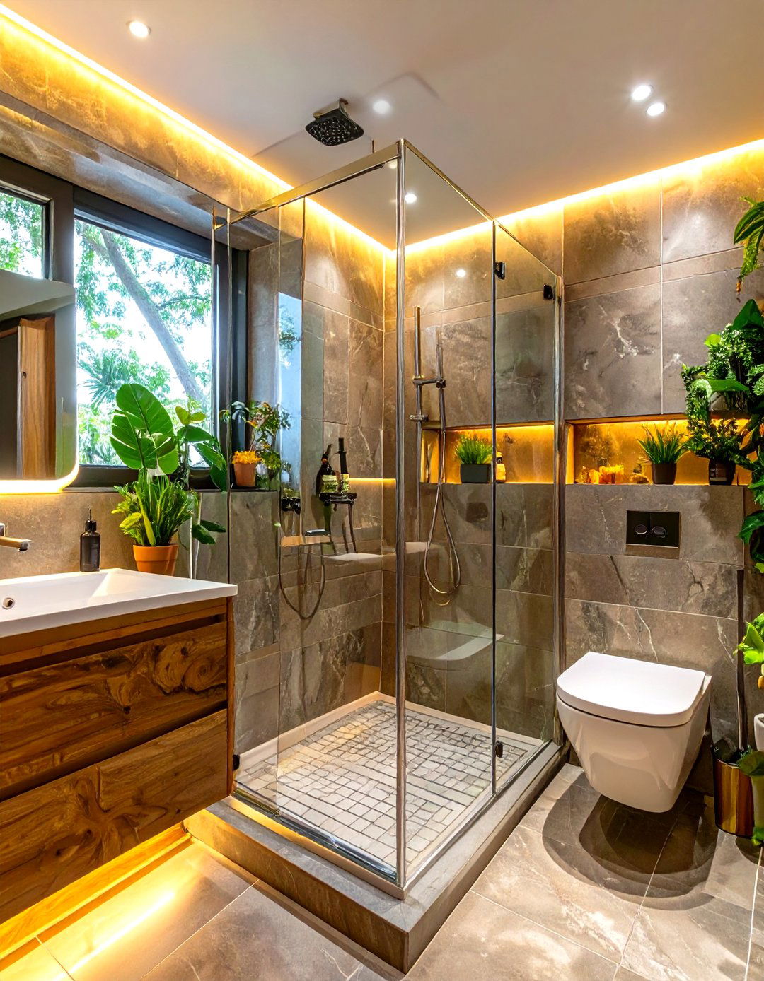 Install a Corner Shower Enclosure - 30 small bathroom renovation ideas