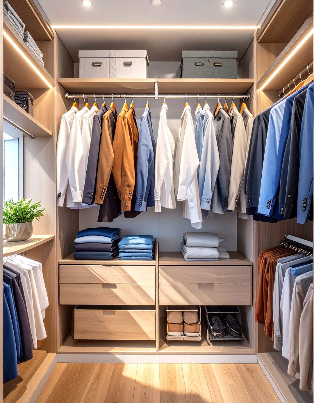 Install a Double Hang Closet Rod - 30 small closet ideas for bedroom