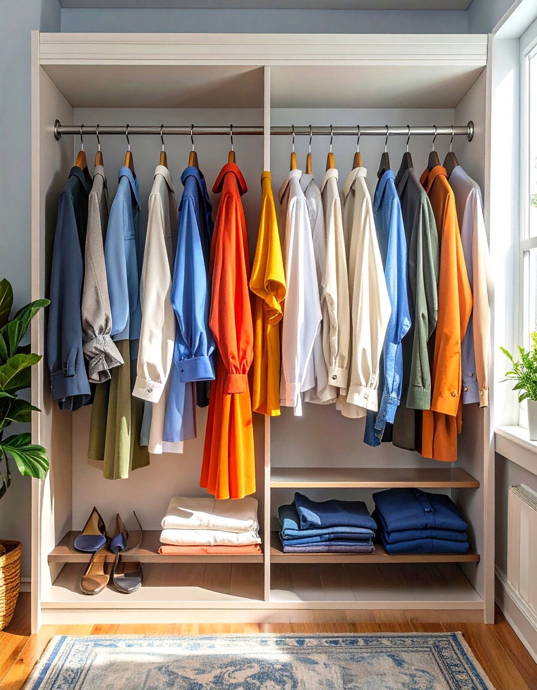 Install a Double Hang Closet Rod - 30 small closet organizer ideas
