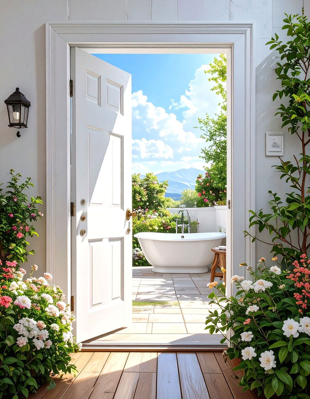 Install a Pocket Door to Save Space - 30 small guest bathroom ideas