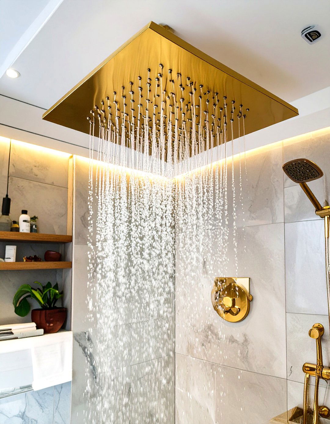 Install a Rainfall Shower Head - 30 shower remodel ideas