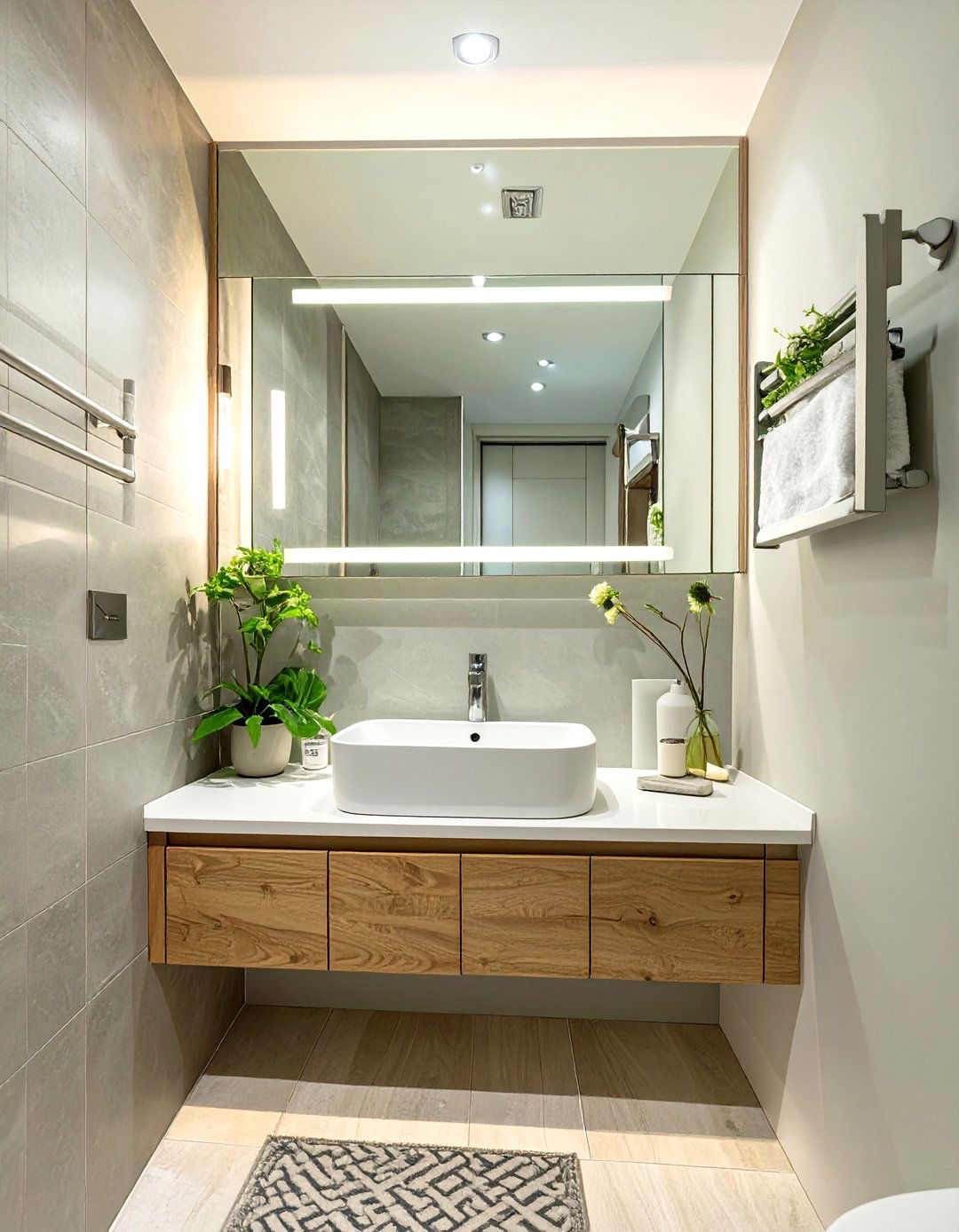 Install a Recessed Medicine Cabinet - 30 small bathroom renovation ideas