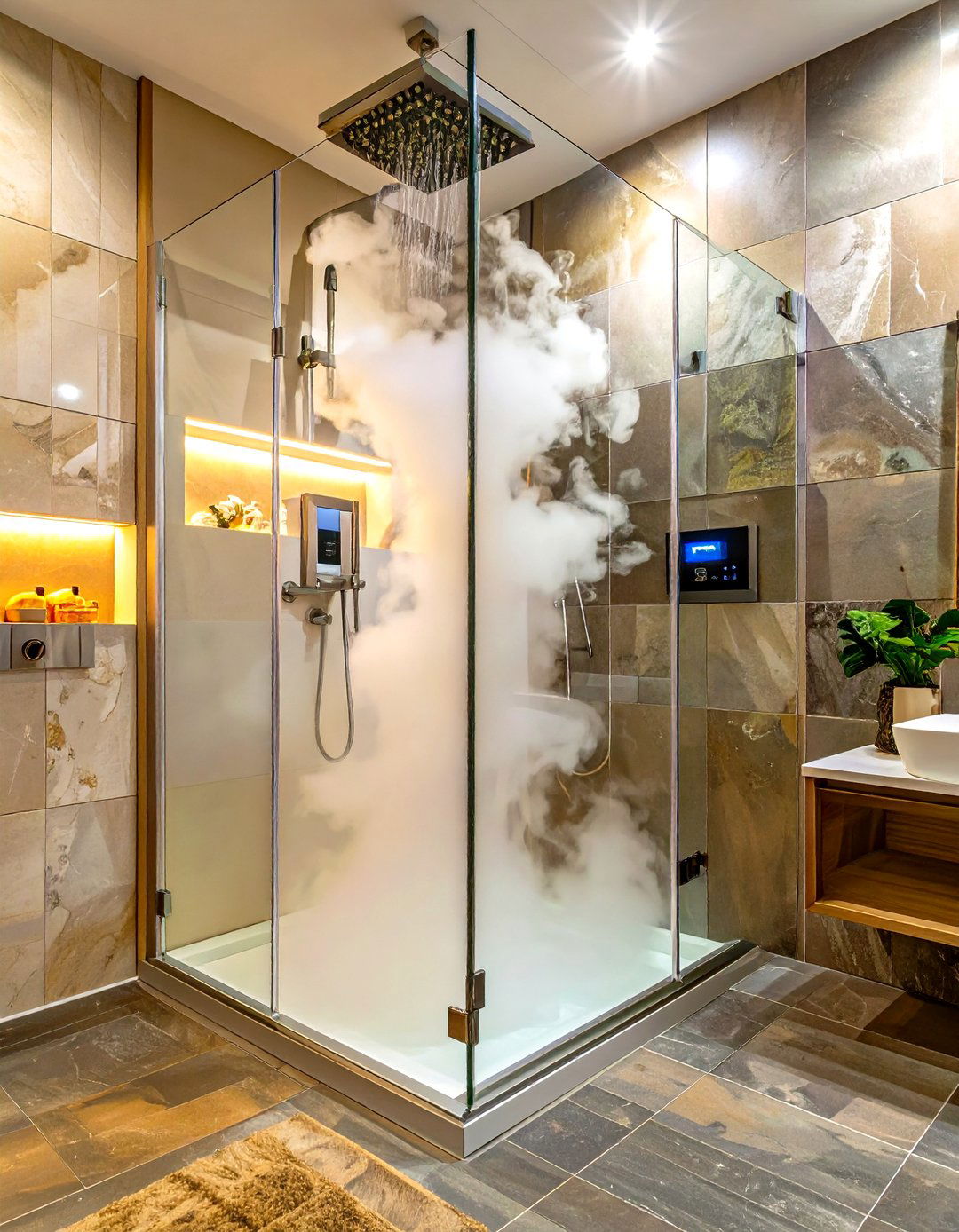 Install a Steam Shower System - 30 shower renovation ideas