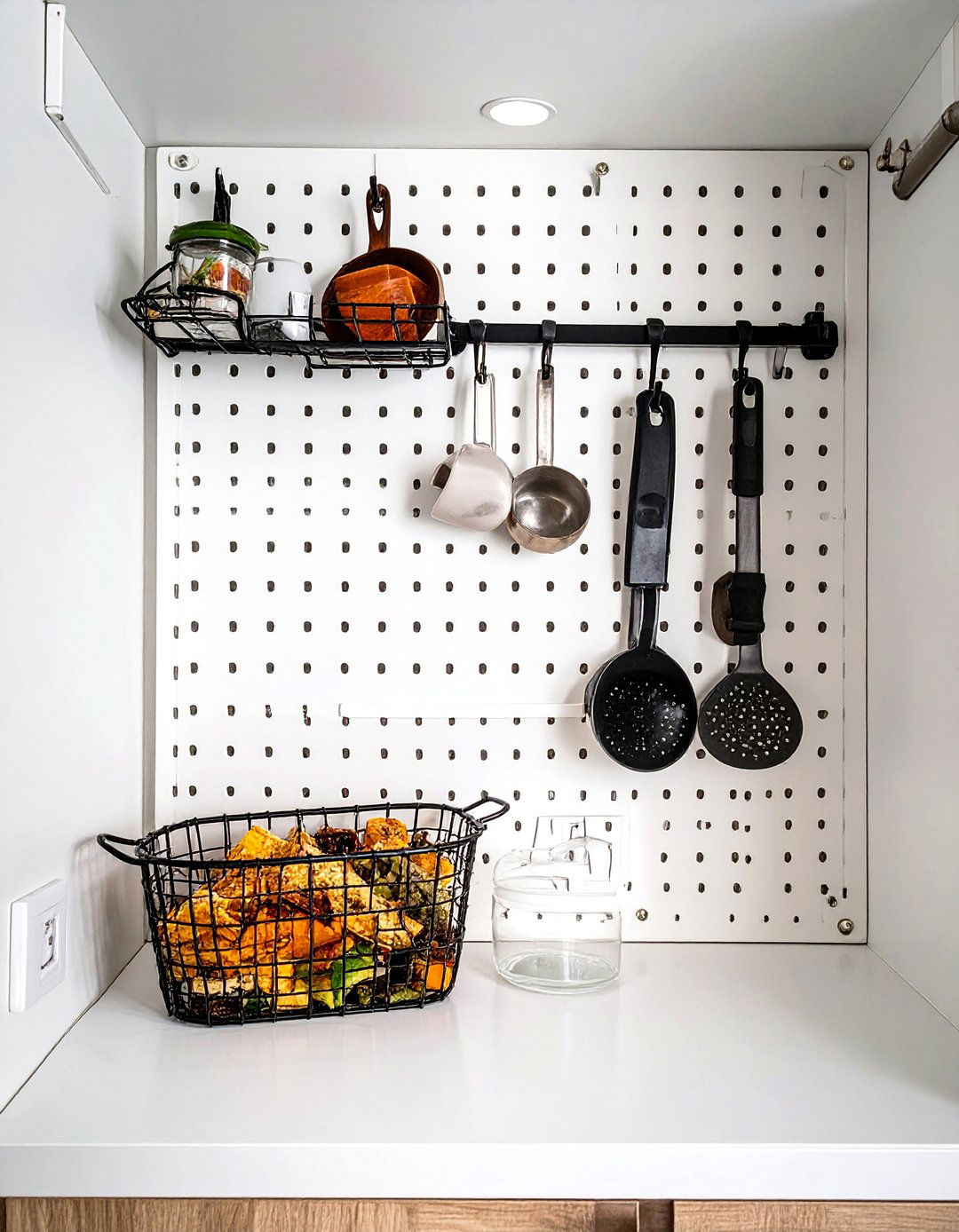 Installing Pegboard Pantry Walls - 30 small pantry organization ideas