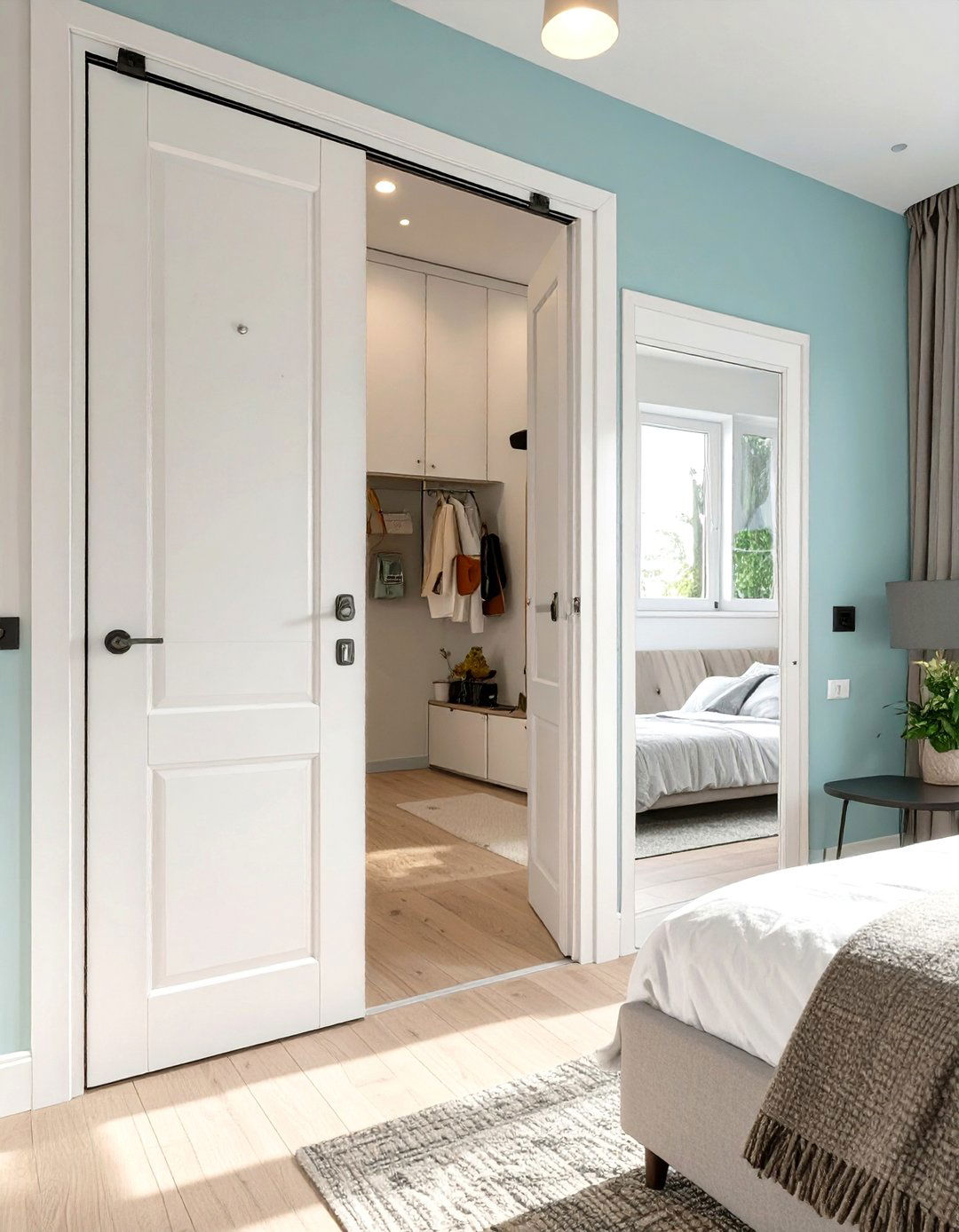 Installing Pocket Doors to Reclaim Wall Space - 30 small house interior design ideas
