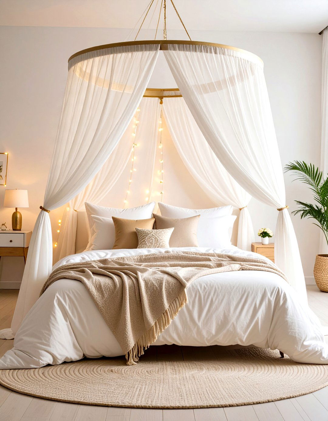 Installing a Canopy Over the Bed - 30 room decor inspo ideas