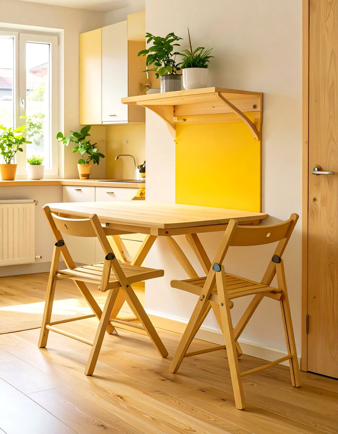 Installing a Fold Down Dining Table - 30 small house interior design ideas