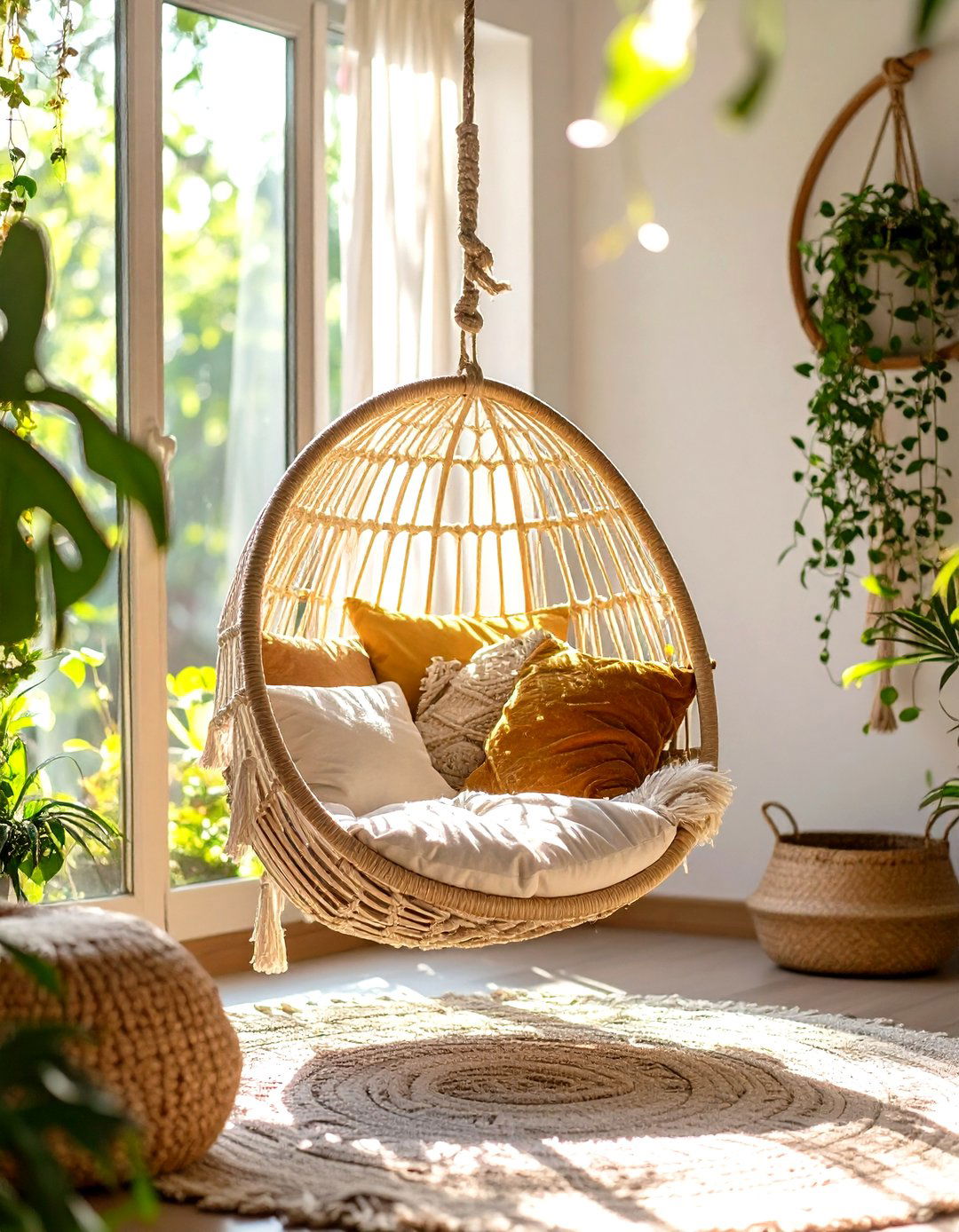 Installing a Hammock or Hanging Chair - 30 what is bohemian interior design ideas