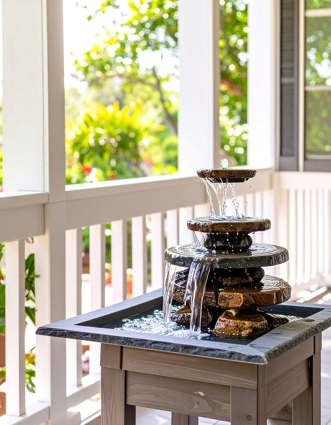 Installing a Simple Water Feature - 30 simple screened in porch ideas