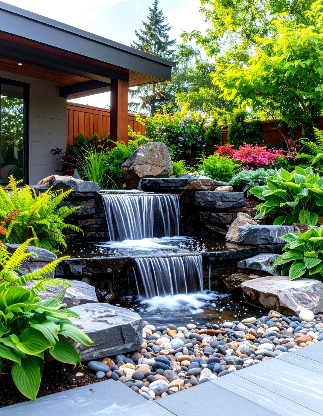 Installing a Soothing Patio Water Feature - 30 patio landscaping ideas