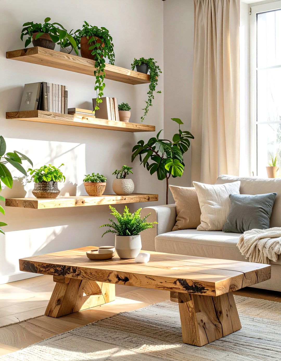 Integrate Natural Wood Elements - 30 small warm and cozy living room ideas