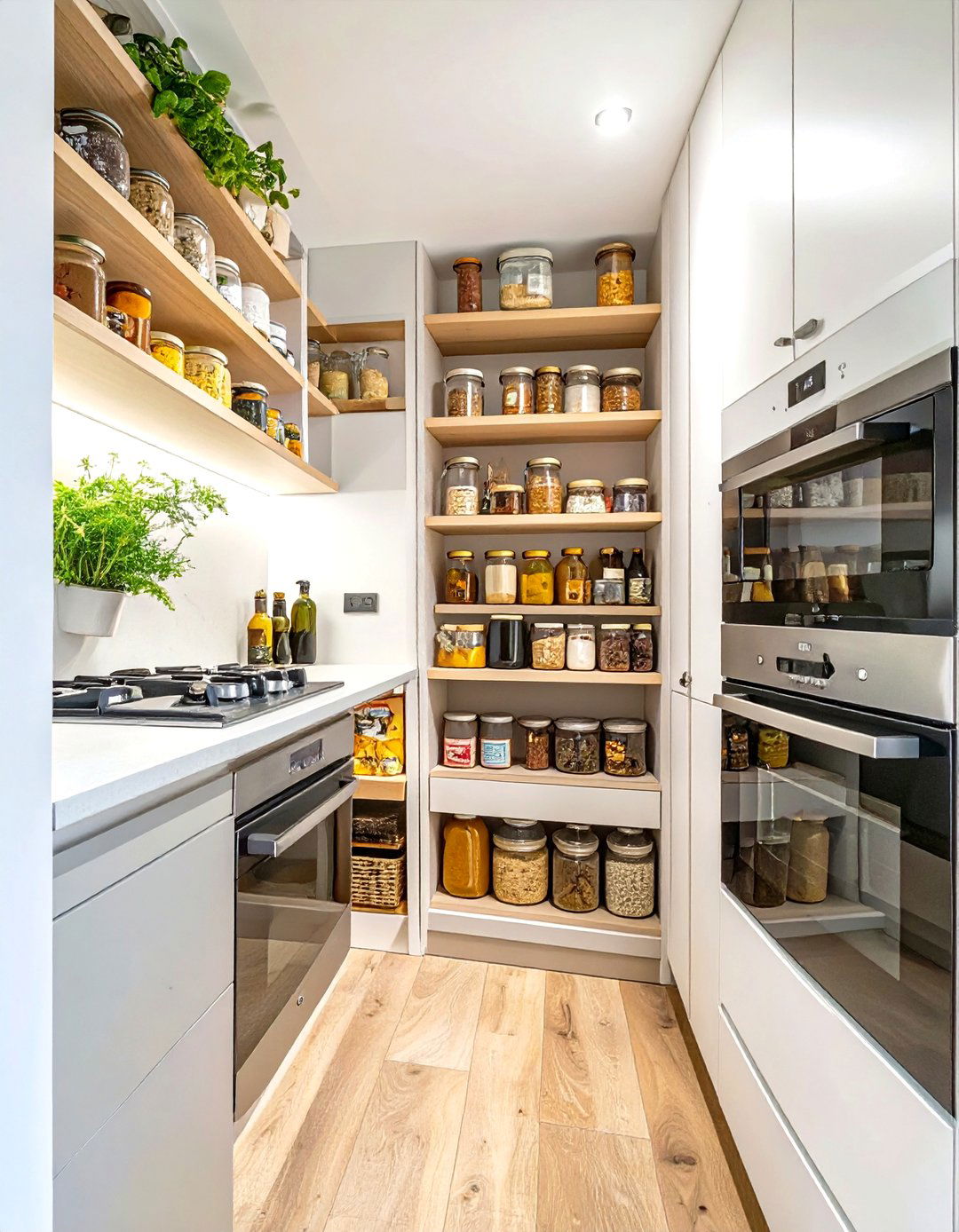 Integrate a Pull Out Pantry - 30 small kitchen decorating ideas
