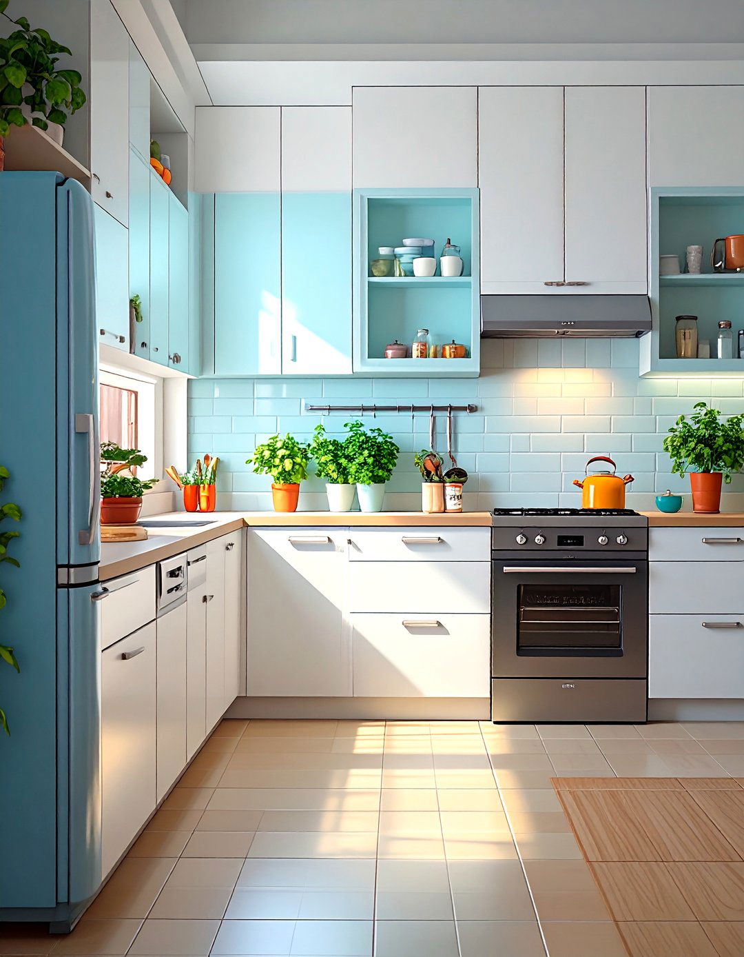 Integrated Appliance Kitchen Design - 30 narrow kitchen ideas