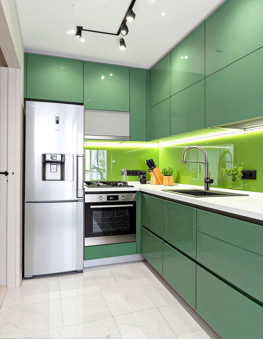 Integrated Appliances for a Seamless Look - 30 small simple kitchen design ideas