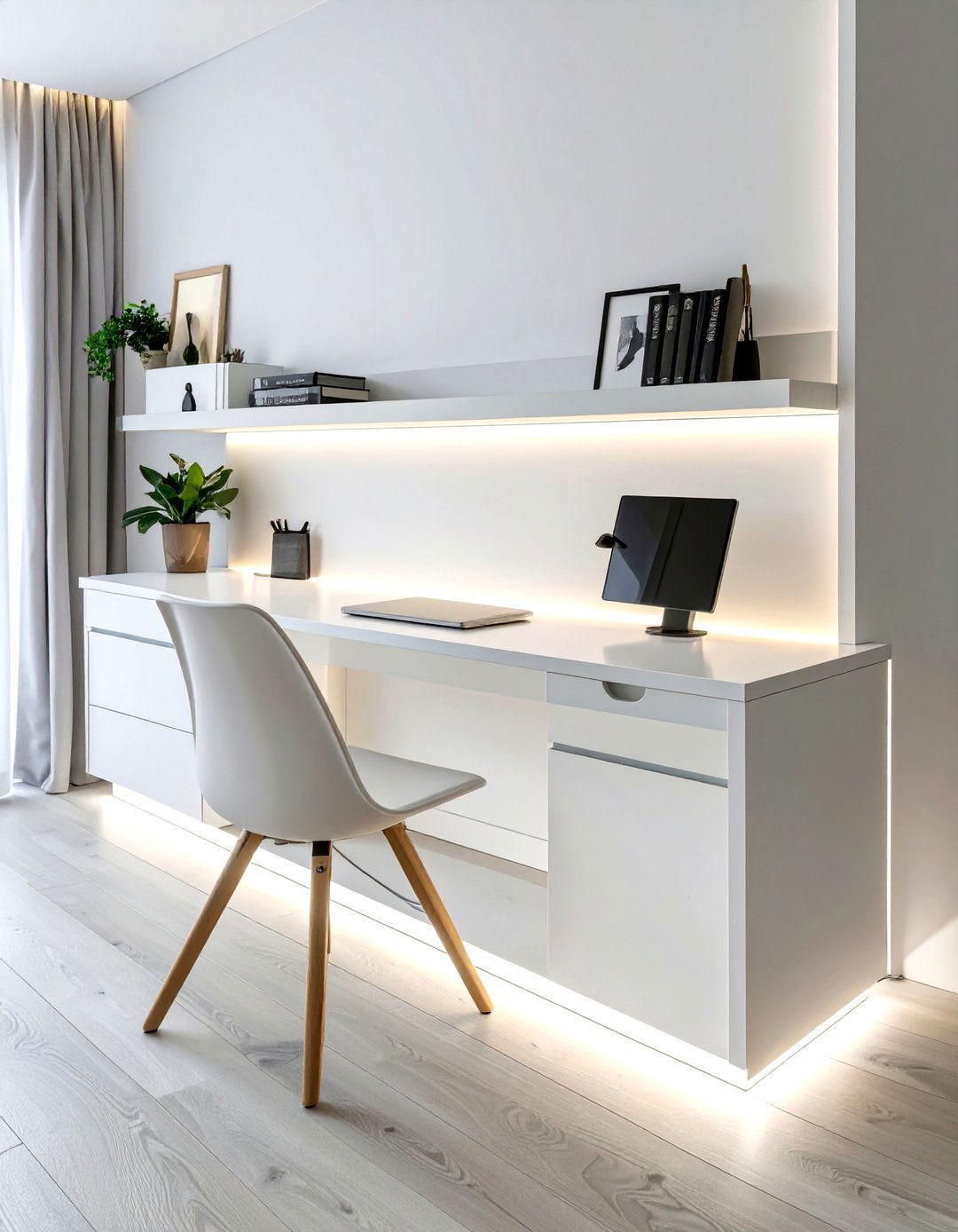 Integrated Desk Lighting - 30 office lighting ideas