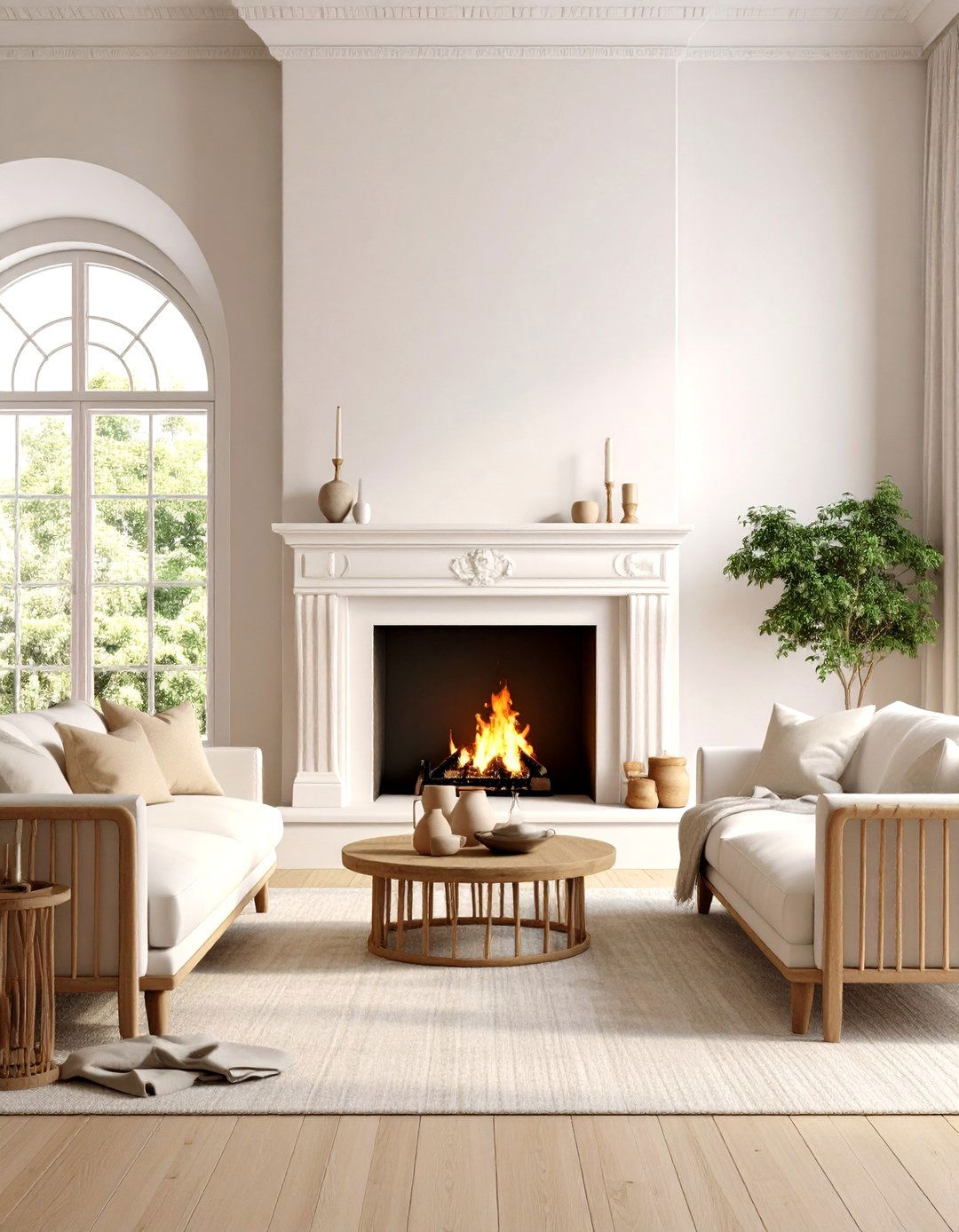 Integrated Fireplace and Shelving Wall - 30 fireplace accent wall ideas