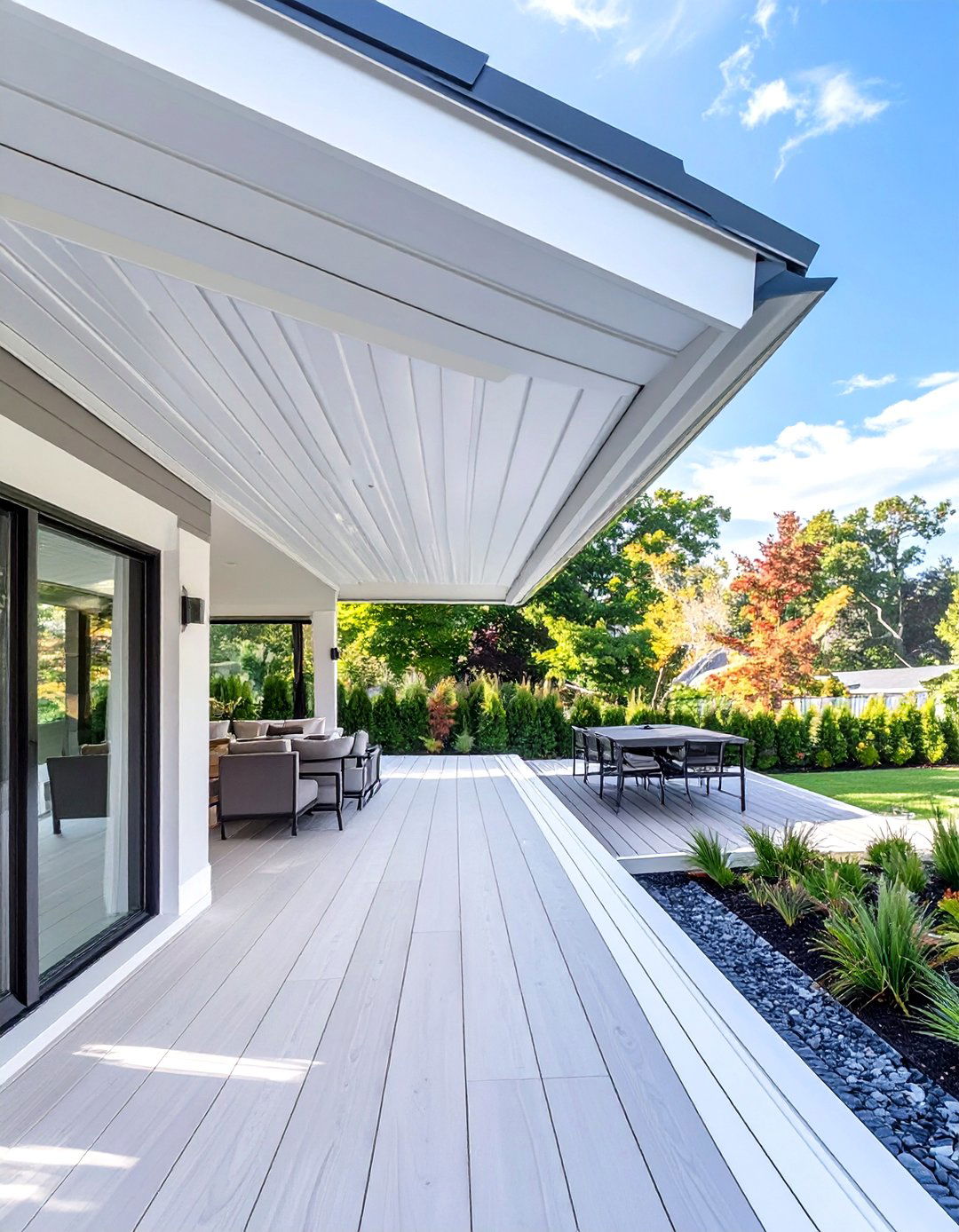 Integrated Gutter and Ceiling System - 30 waterproof under deck ceiling ideas