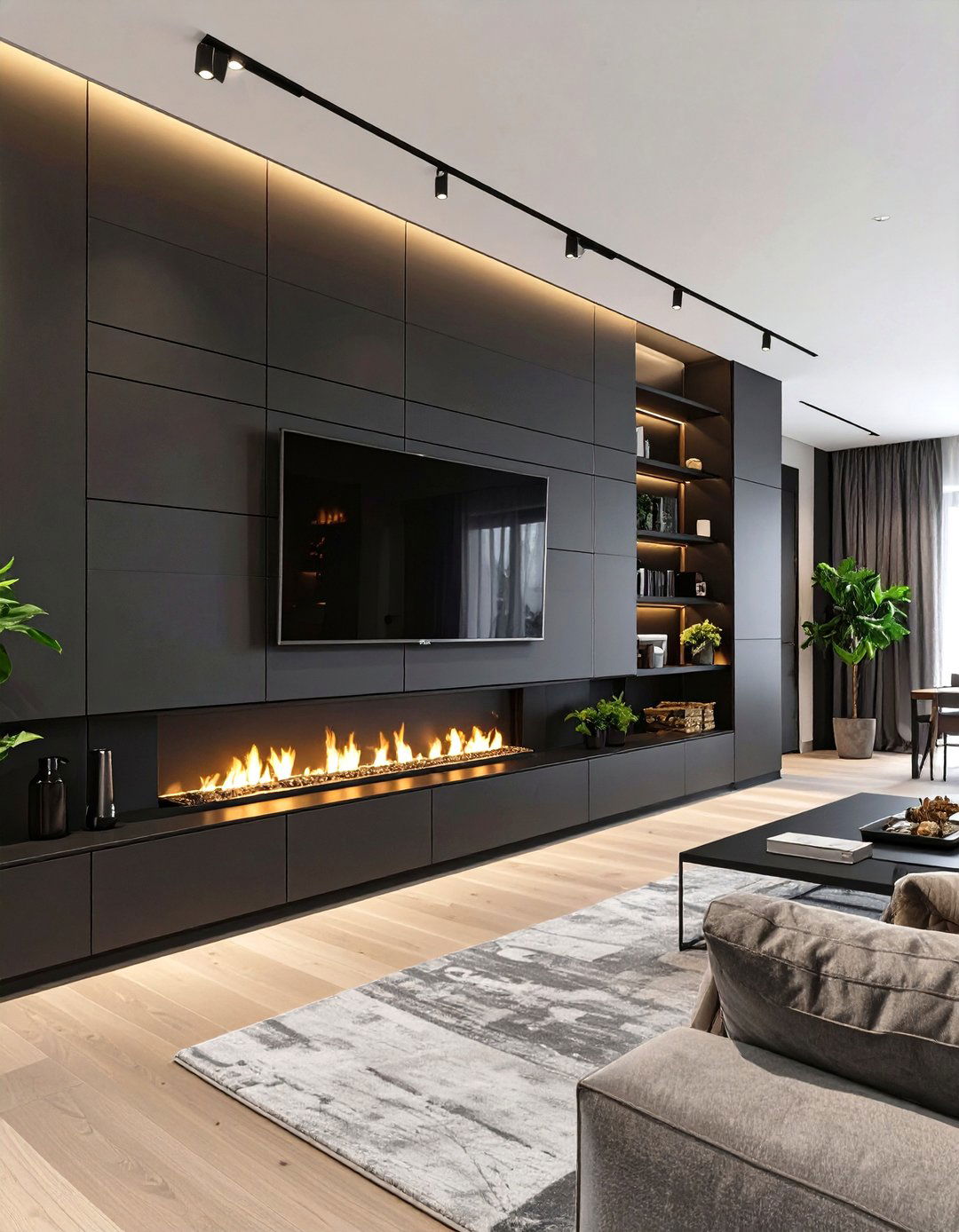 30 Modern Fireplace Accent Wall Ideas for Living Rooms - We Love Home Blog