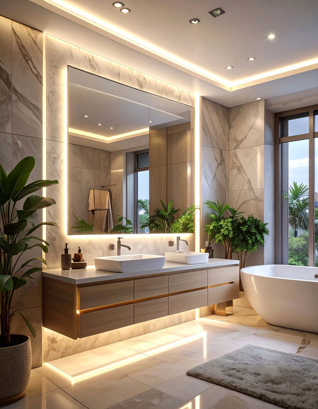 Integrated Mirror Bathroom Lighting - 30 bathroom lighting ideas over mirror