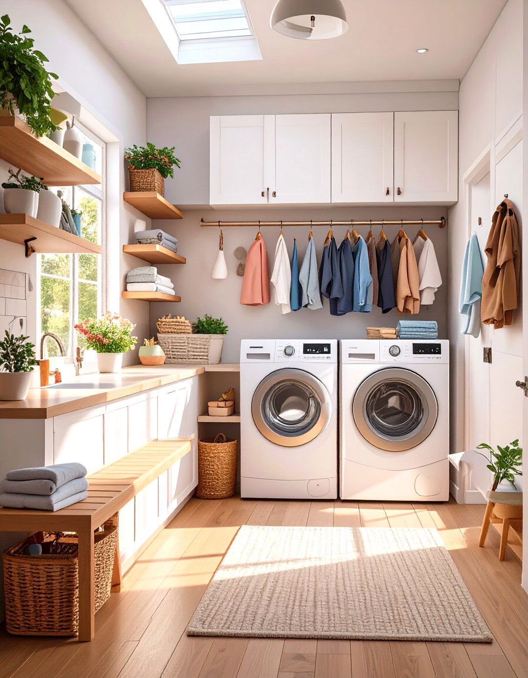 Integrated Mudroom and Laundry Room - 30 modern mudroom ideas