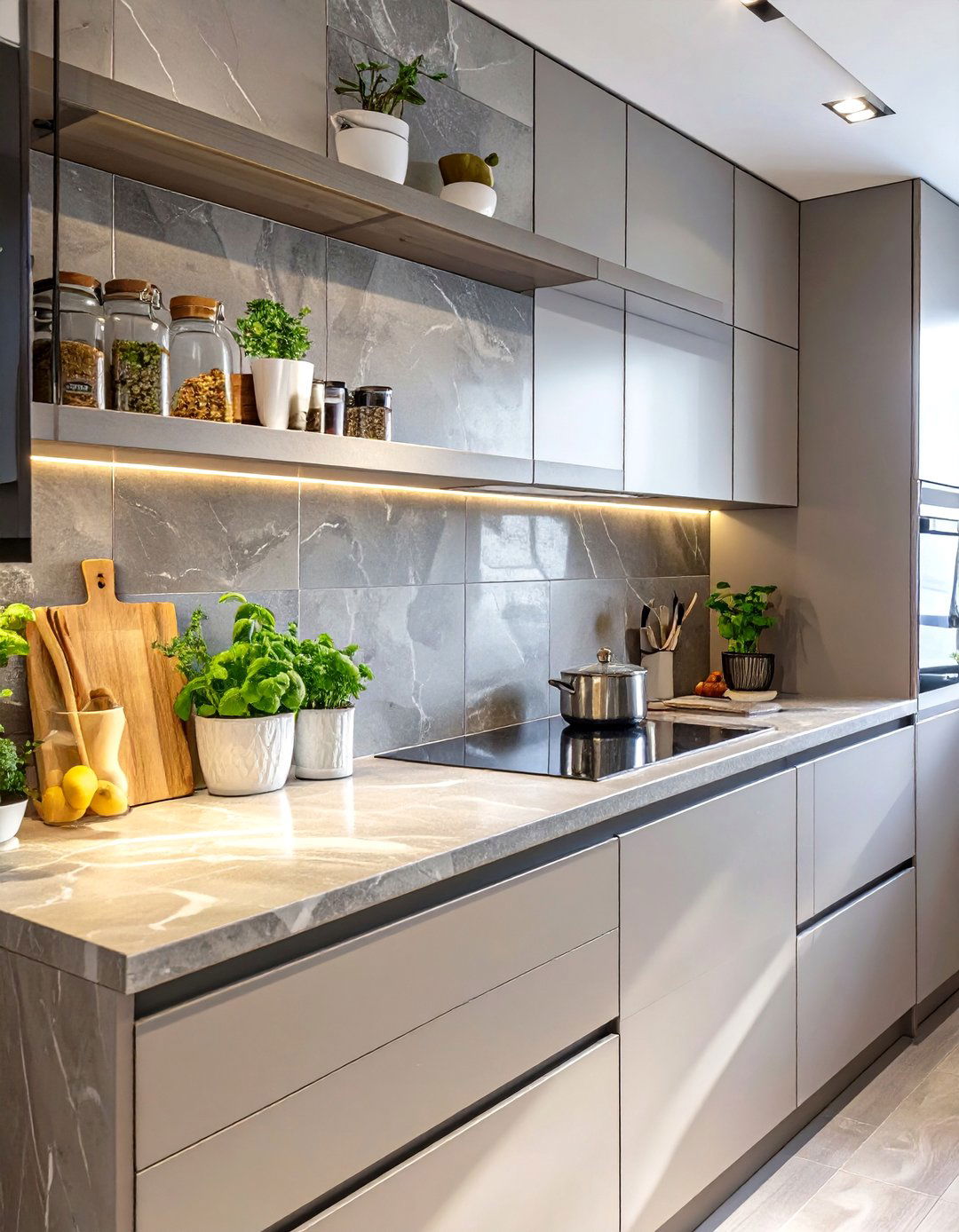 Integrated Shelf Backsplash - 30 backsplash designs