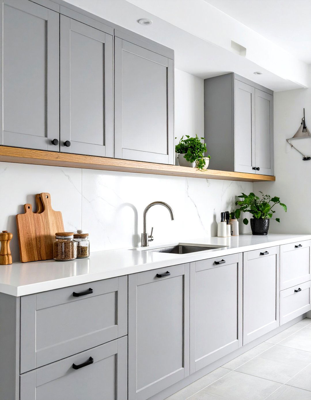 Integrated Shelf and Ledge Systems - 30 kitchen backsplash ideas 2025