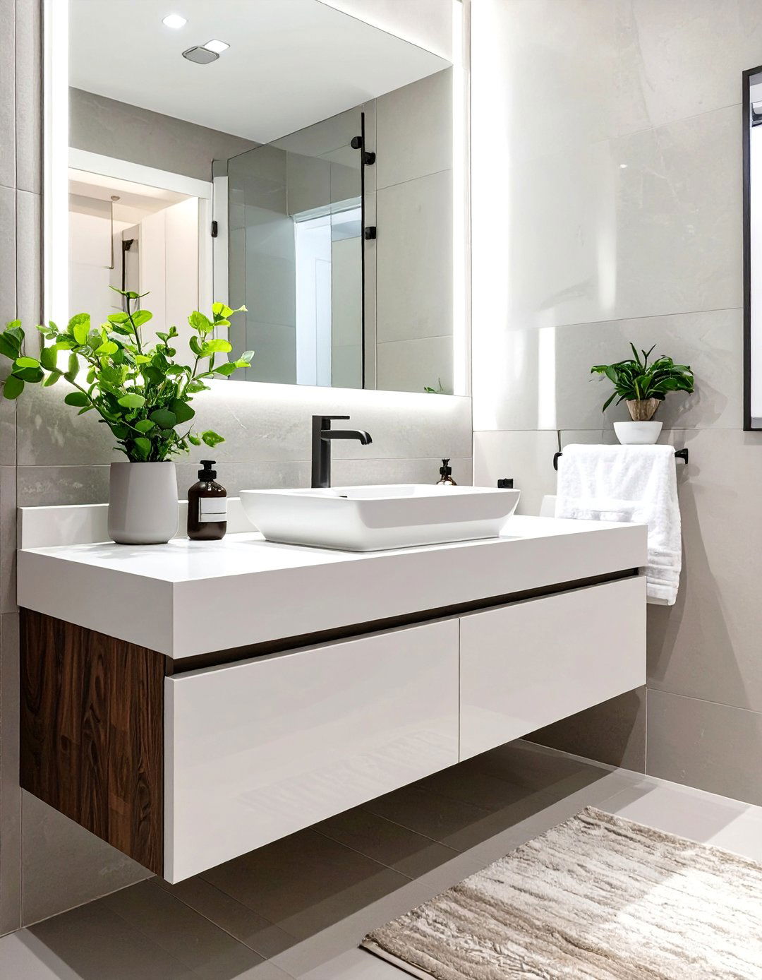 Integrated Sink Bathroom Vanity - 30 bathroom vanity designs