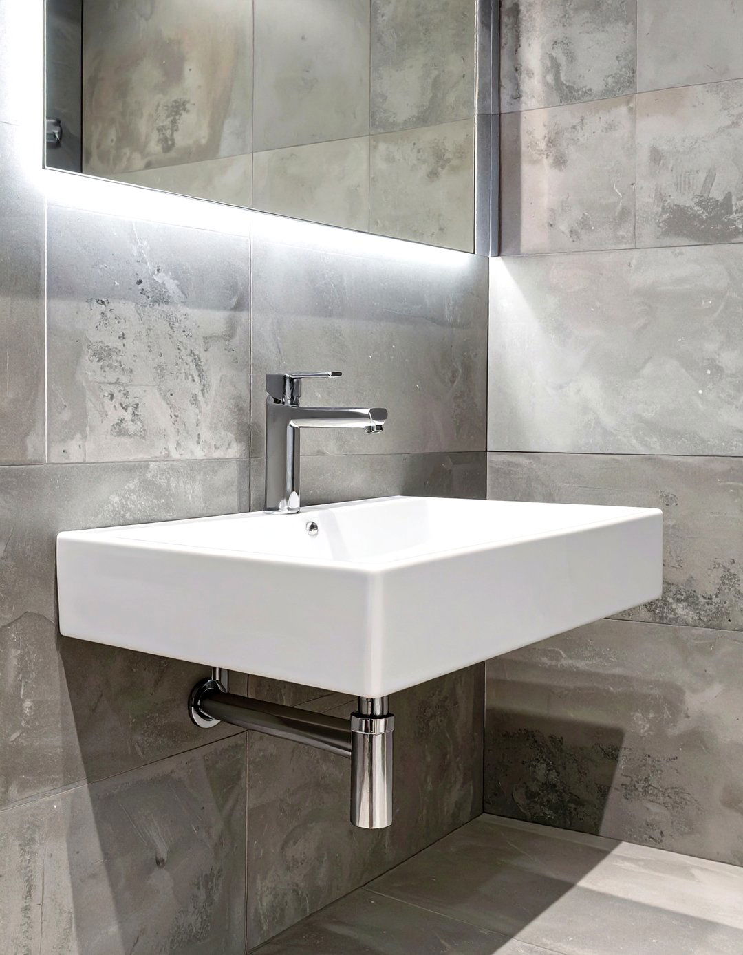 Integrated Sink with a Towel Bar - 30 small bathroom sink ideas