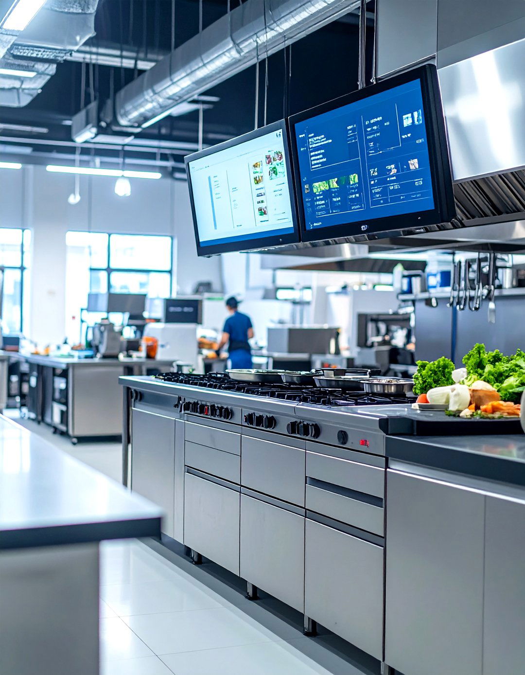 Integrated Technology Stations - 30 restaurant kitchen design ideas