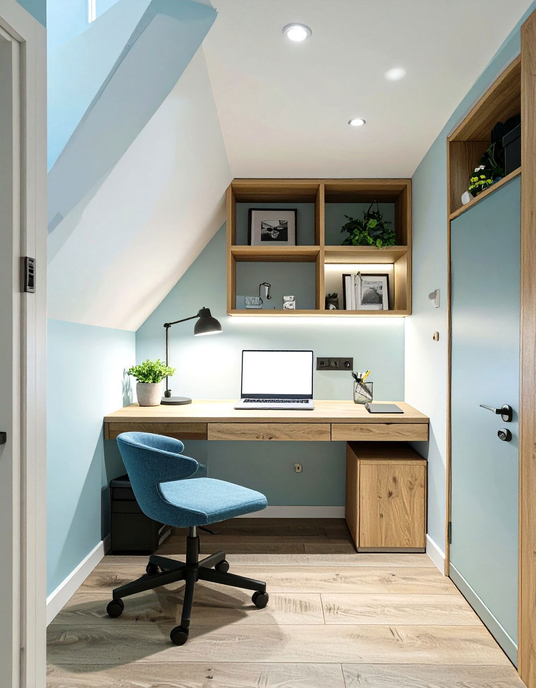 Integrated Under Stair Office - 30 small office interior design ideas