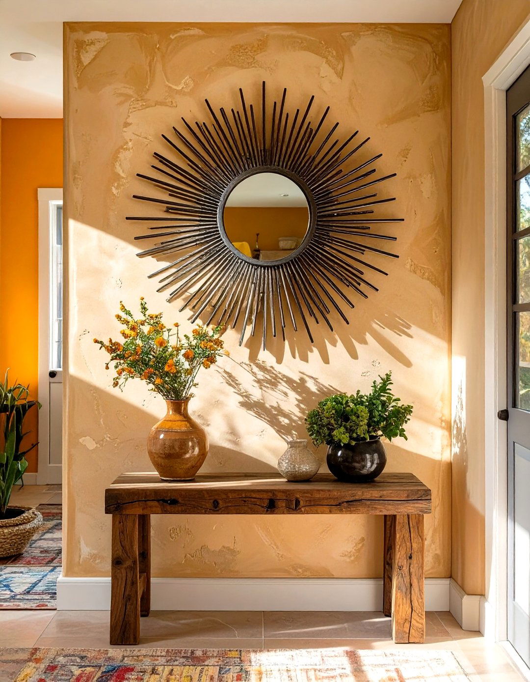 Integrating Sunburst Mirrors and Motifs - 30 southwestern interior design ideas
