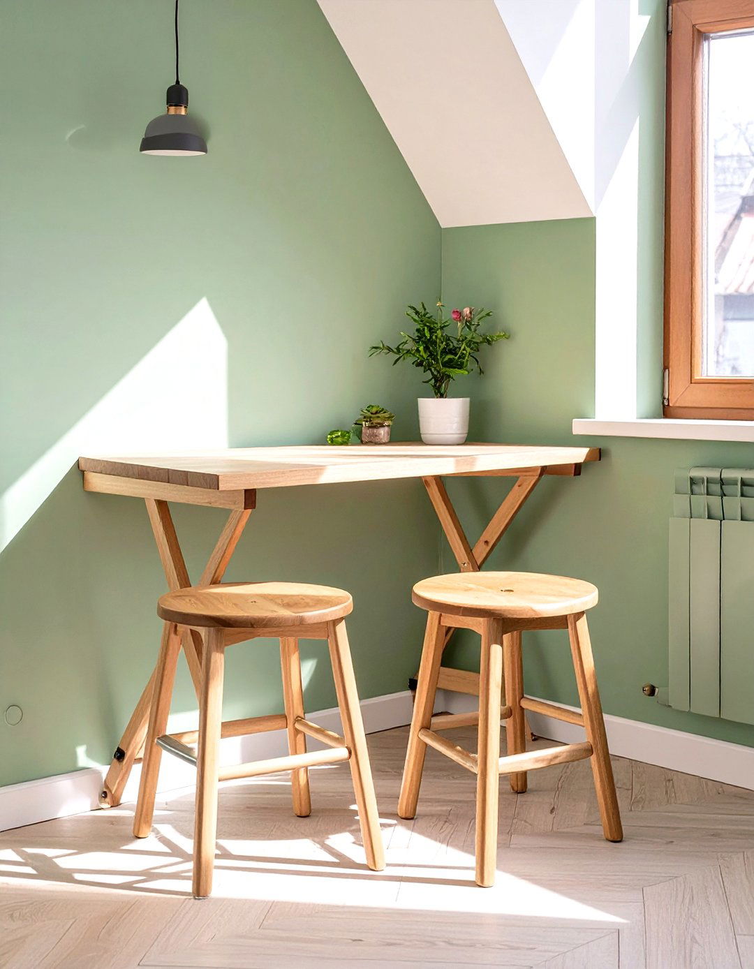 Integrating a Fold Down Kitchen Table - 30 small kitchen design ideas
