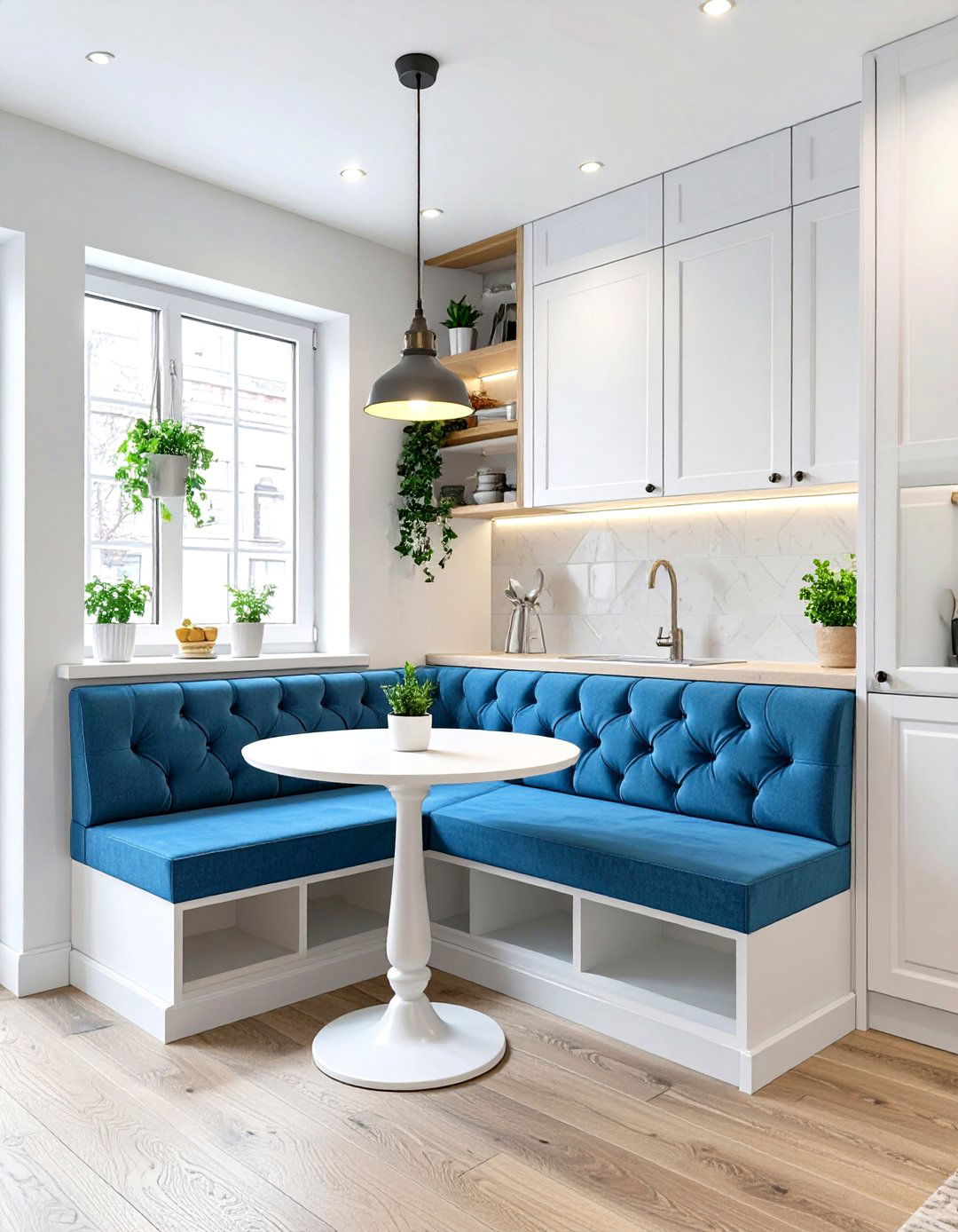 Integrating a Small Dining Nook - 30 small kitchen design ideas