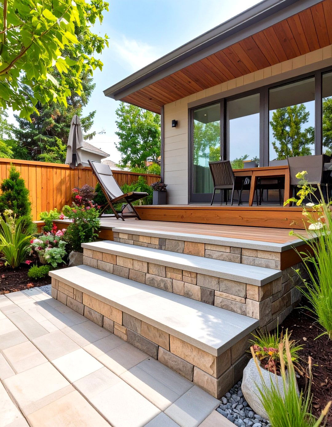 Integrating a Small Potting Bench - 30 small backyard patio ideas
