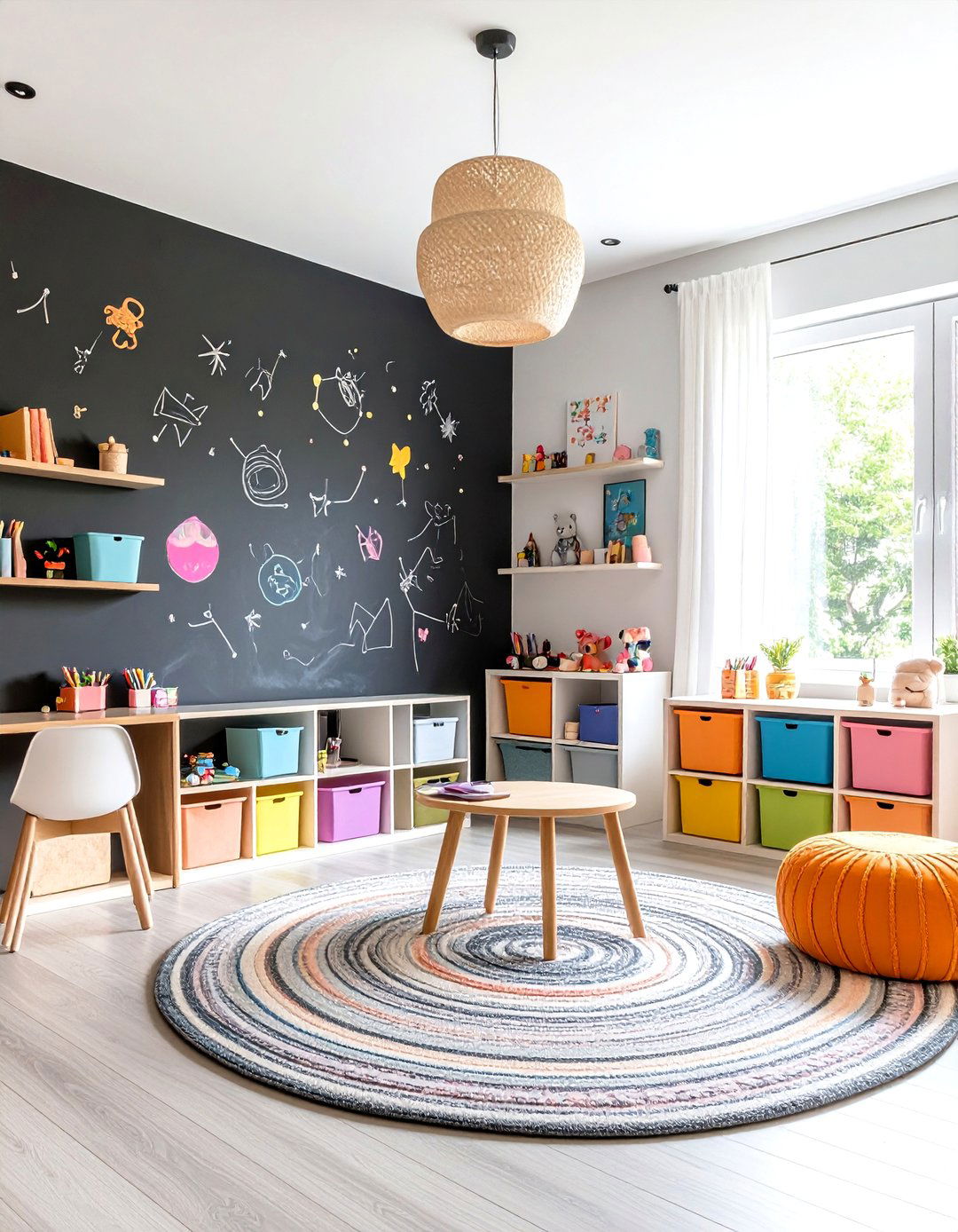Interactive Chalkboard Wall Room - 30 little girls room ideas