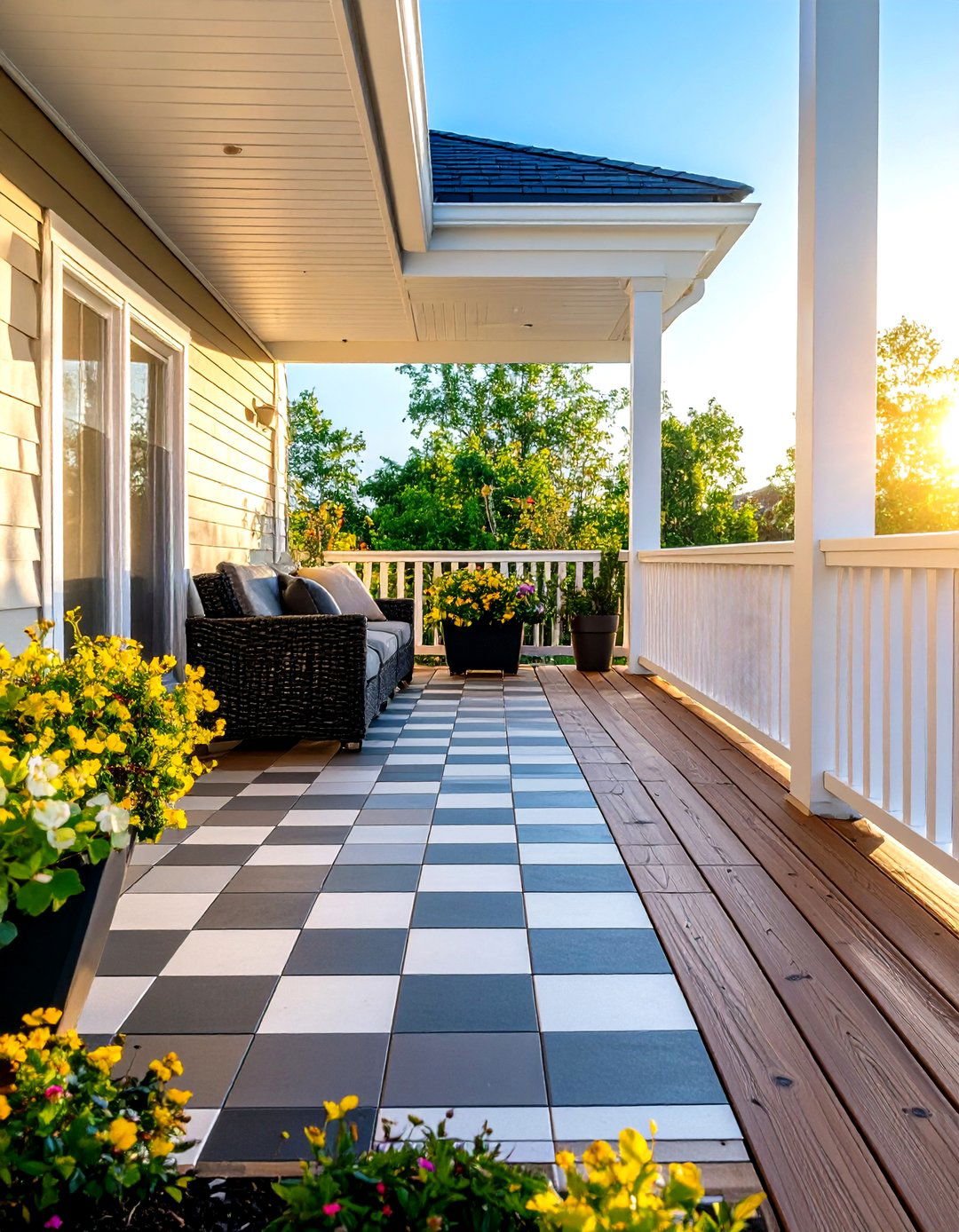 Interlocking Deck Tile Porch Flooring - 30 porch flooring ideas