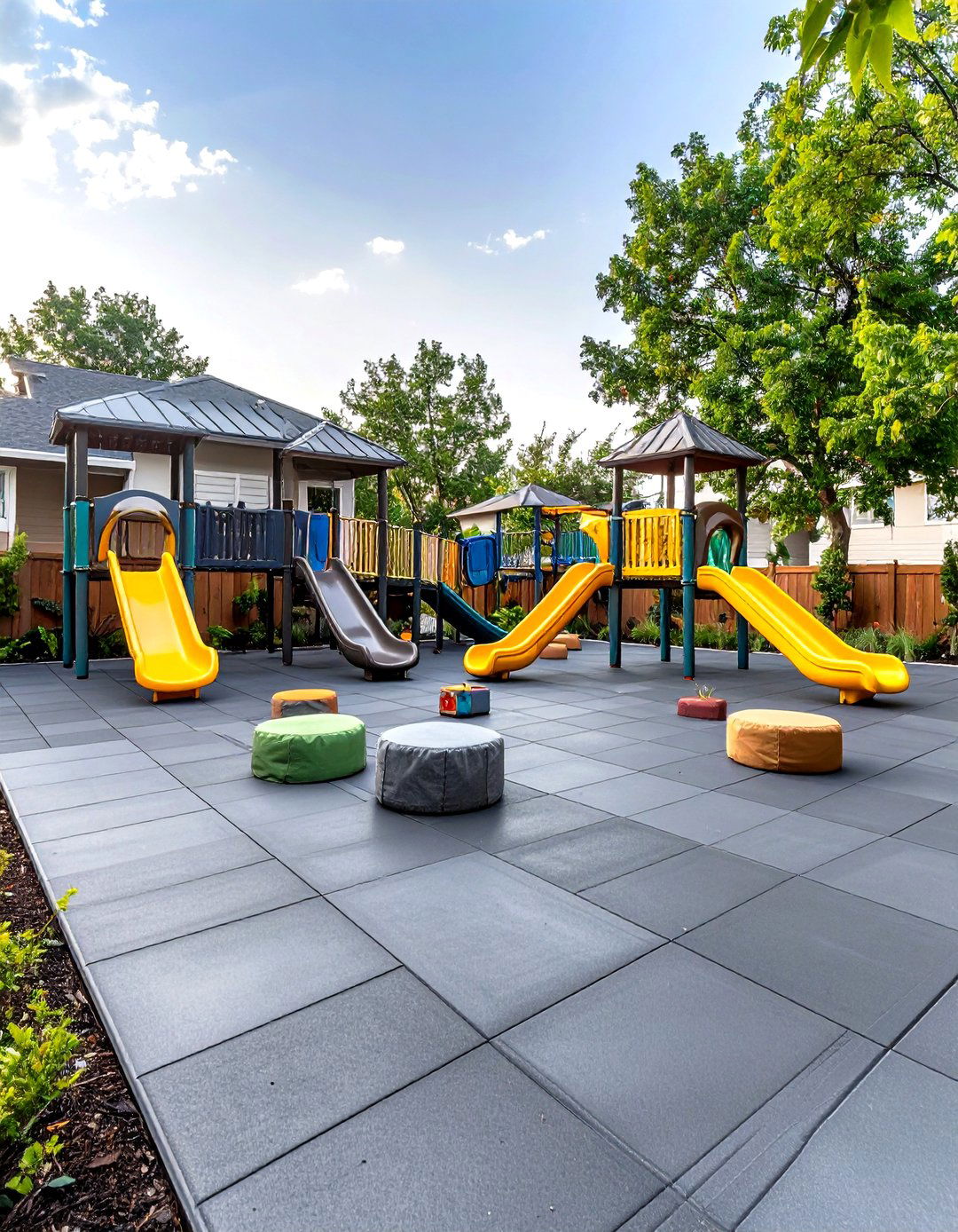 Interlocking Rubber Patio Tile - 30 patio tile ideas