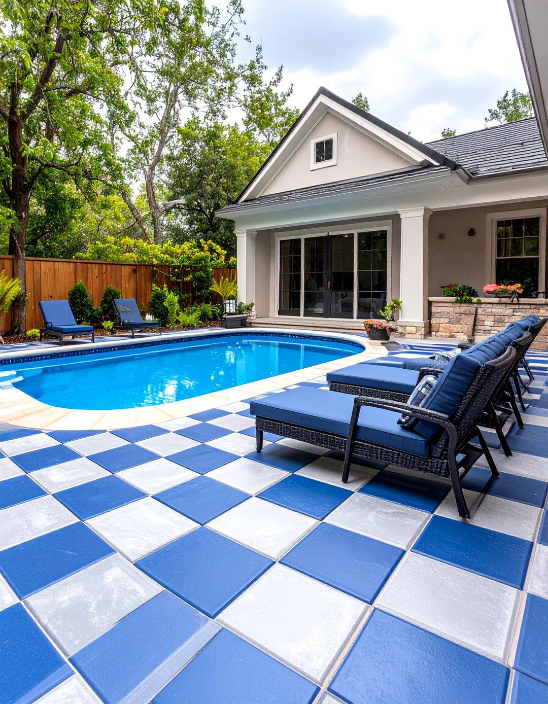 Interlocking Rubber Tile Patio Floor - 30 patio floor ideas