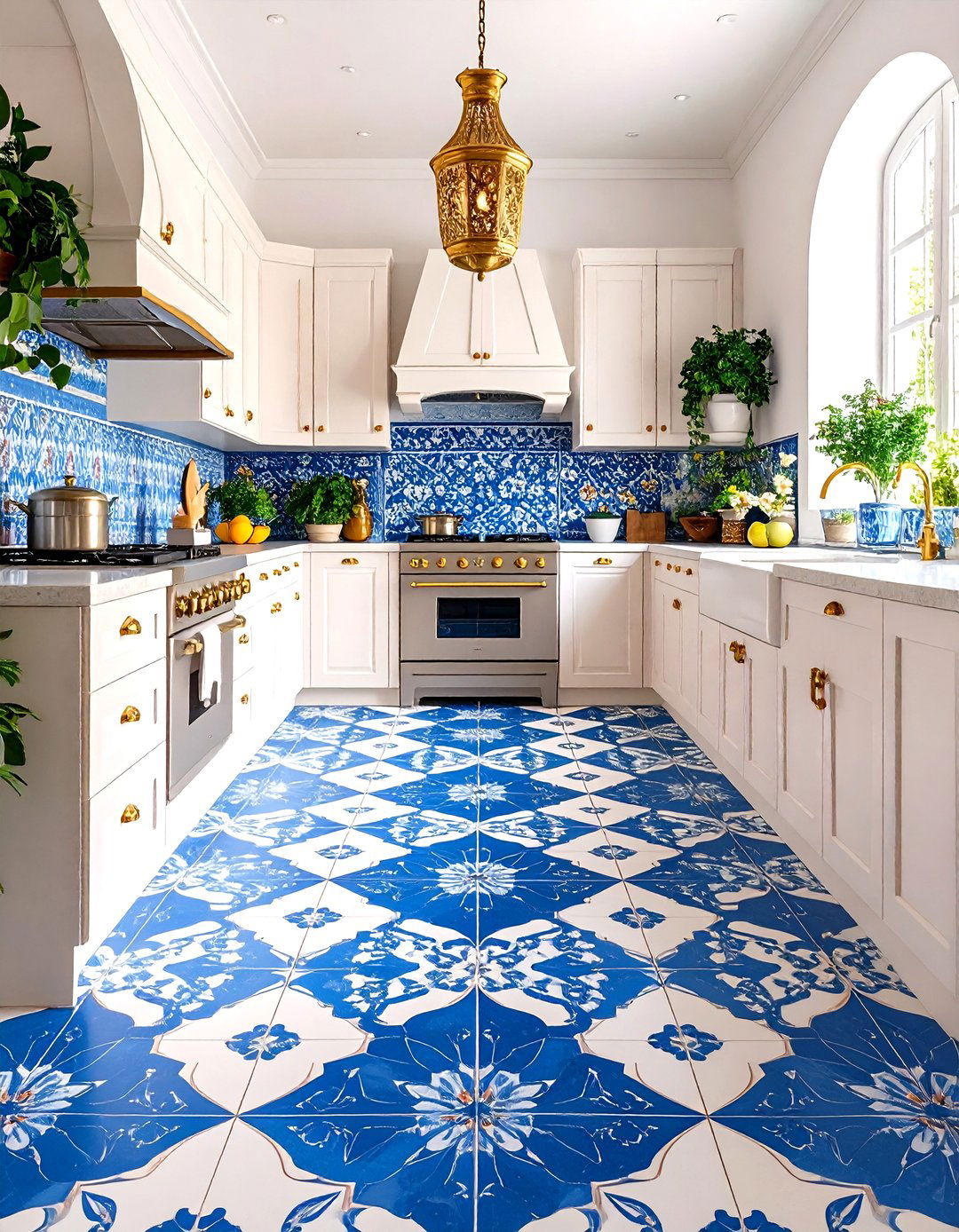 Intricate Moroccan Inspired Patterned Tiles - 30 kitchen floor tile ideas