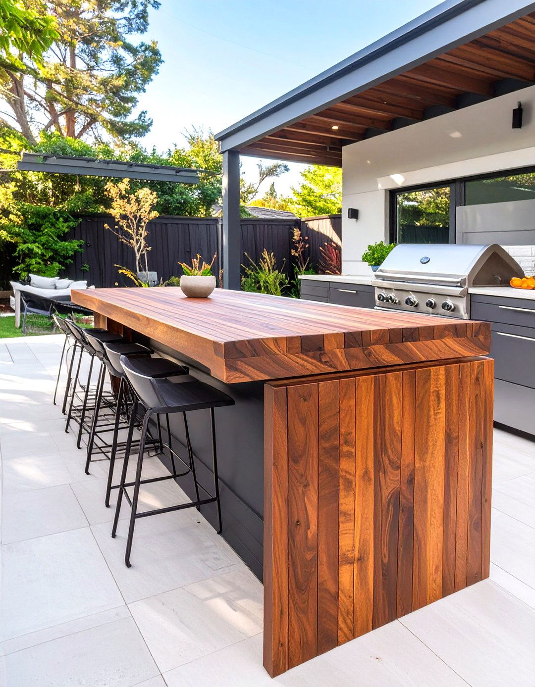 Ipe Wood Outdoor Kitchen Countertops - 30 outdoor kitchen countertop ideas