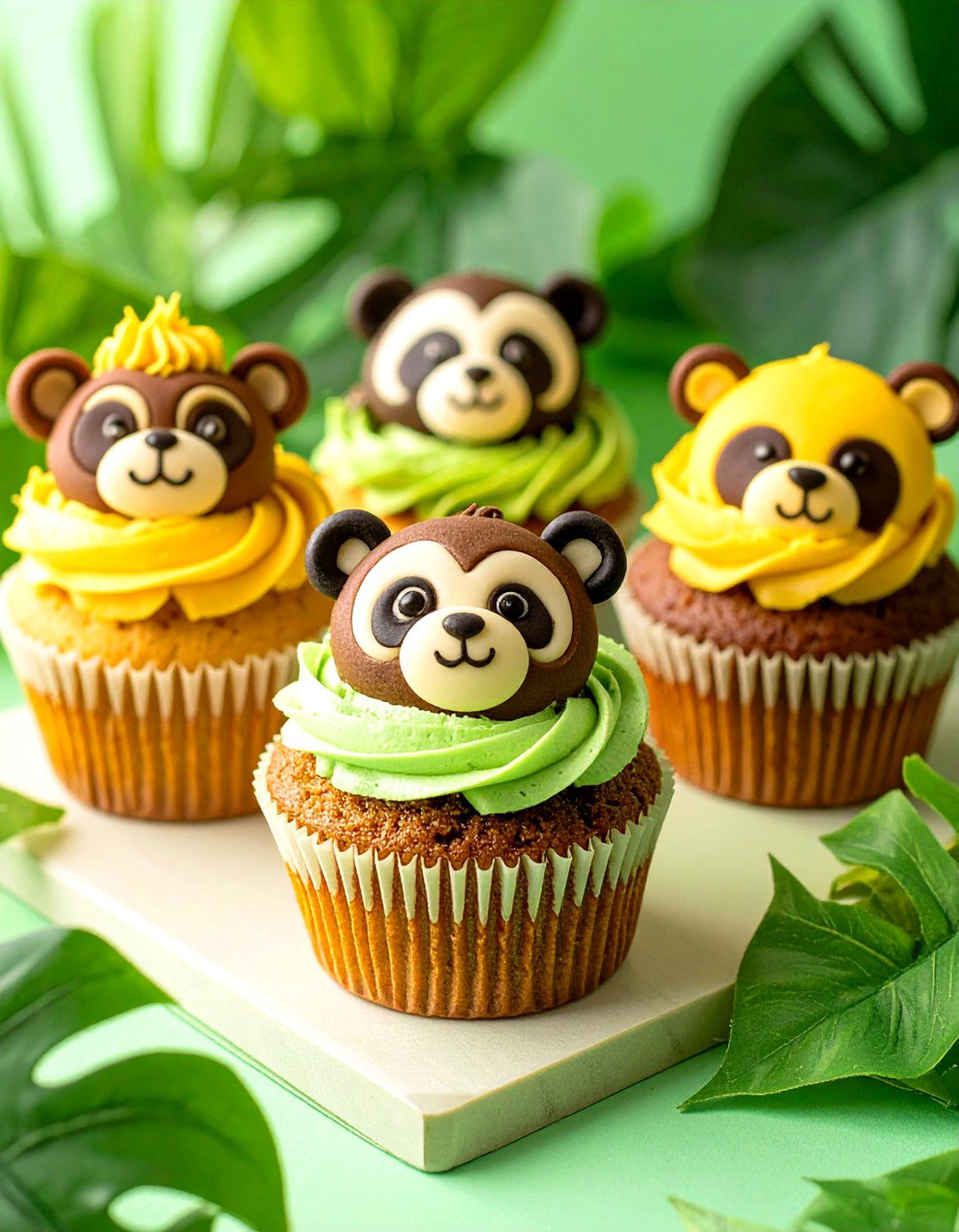 Its a Zoo! Mixed Animal Cupcakes - 30 baby shower cupcake ideas