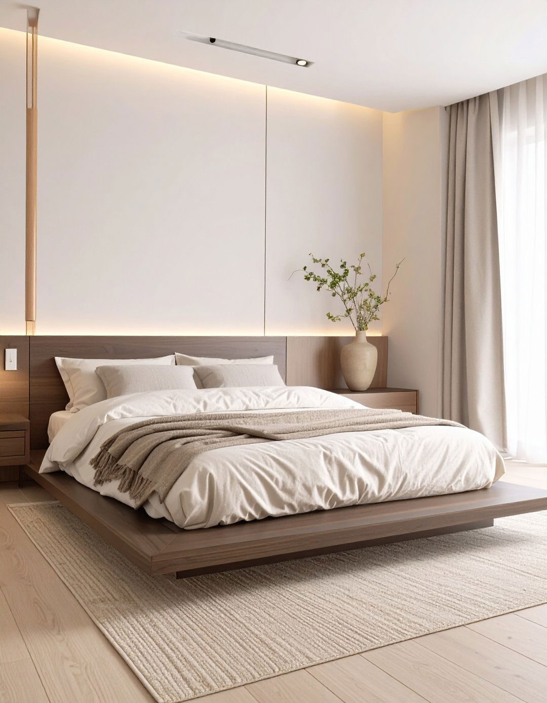 Japandi Fusion Minimalist Bedroom - 30 minimalist interior design ideas