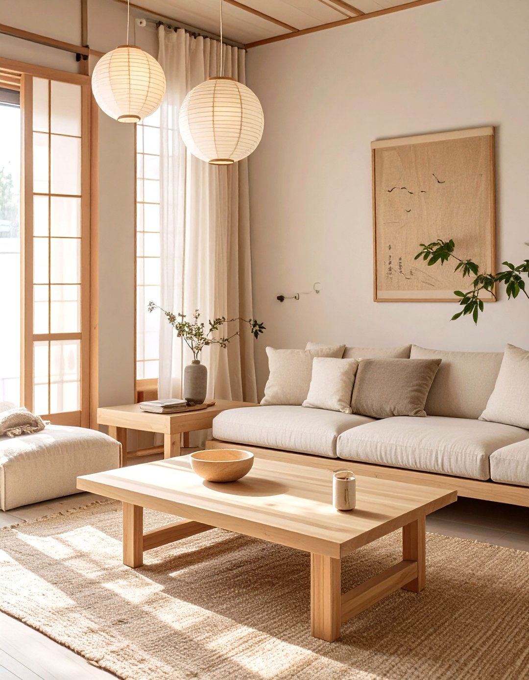 Japandi Fusion Small Living Room - 30 modern small modern living room design ideas