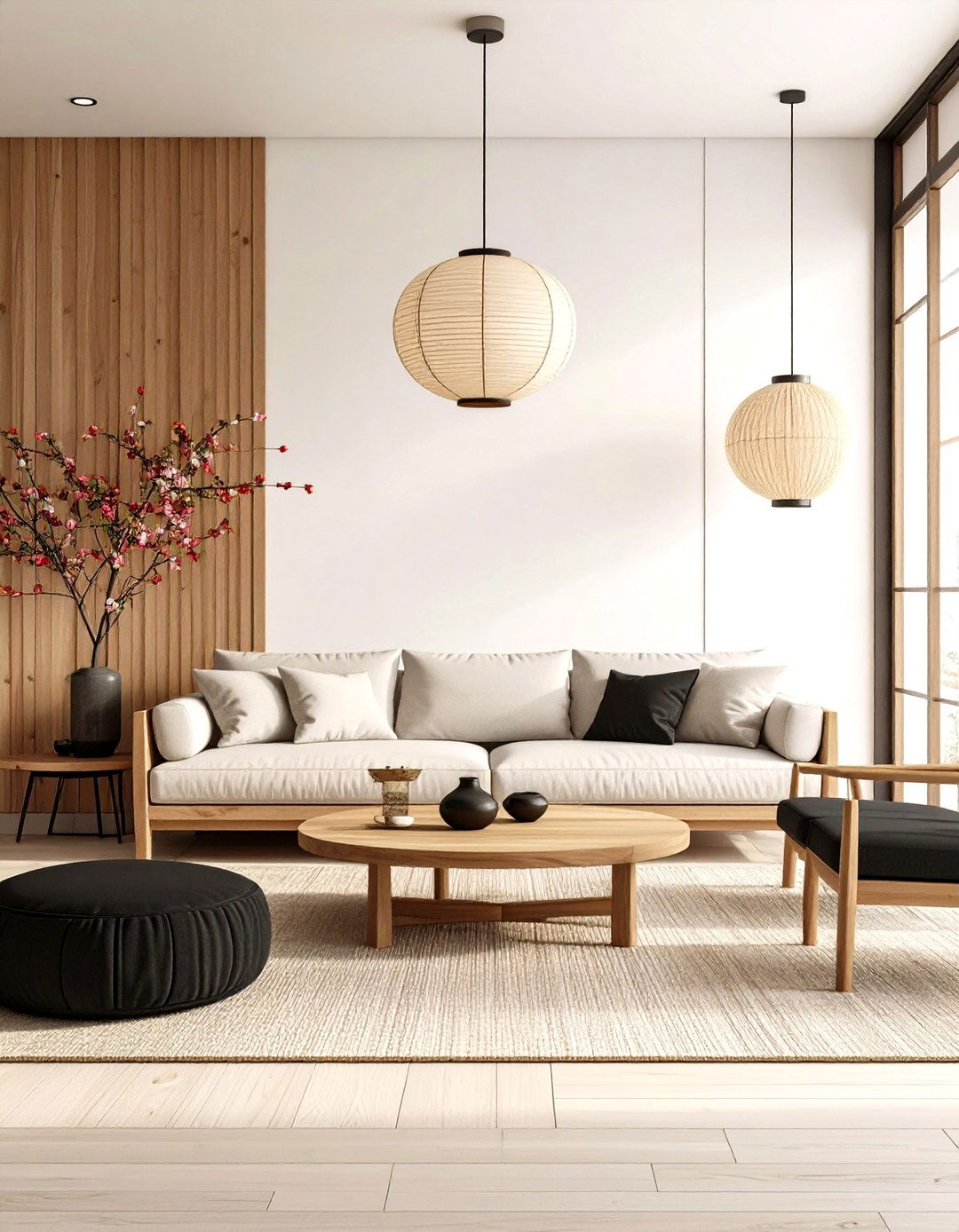 Japandi Living Room Evolution - 30 interior design trends 2025 living room