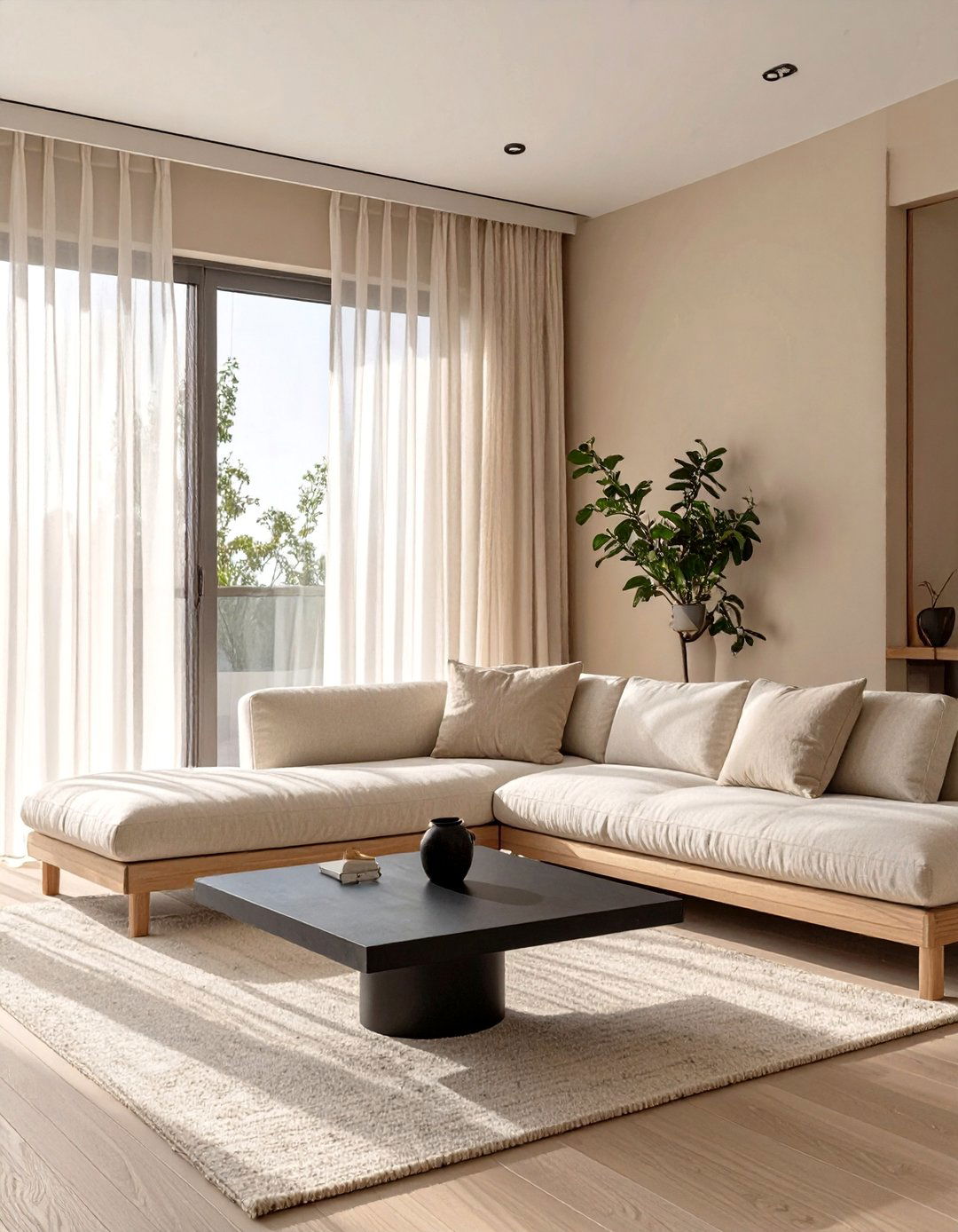 Japandi Living Room Serenity - 30 interior design blog ideas