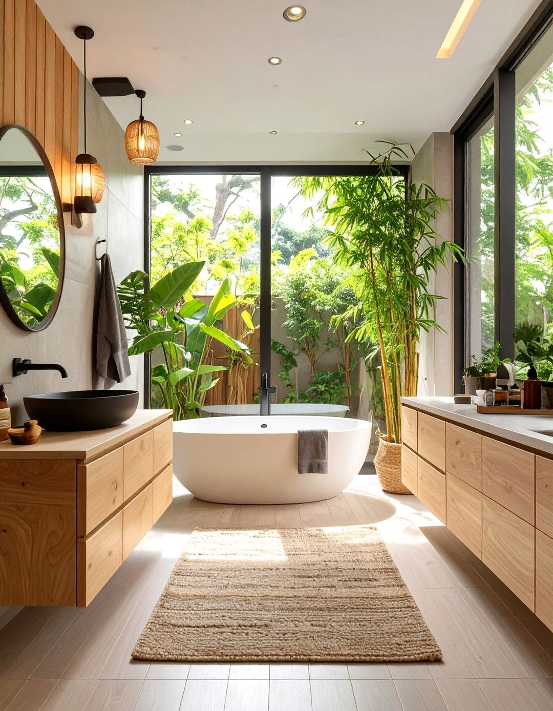 Japandi Style Bathroom - 30 bathroom trends